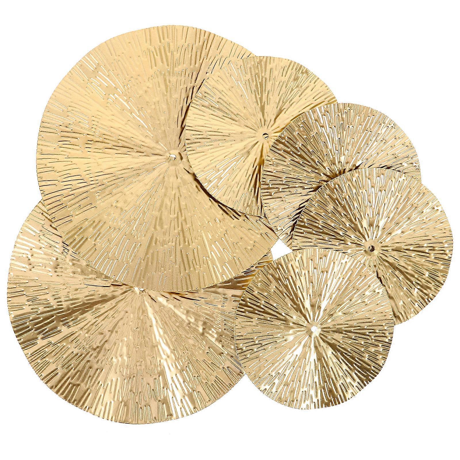 Geometric Hanging Decor, Circular Metal Discs for Chic