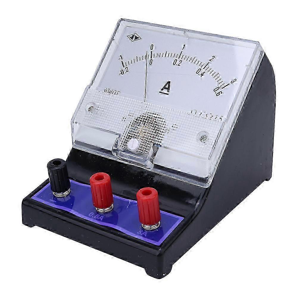 DC Current Measuring Gauge Physical Educational Experimental Current Meter 0~0.6A 0~3A 2.5 Accuracy Level--