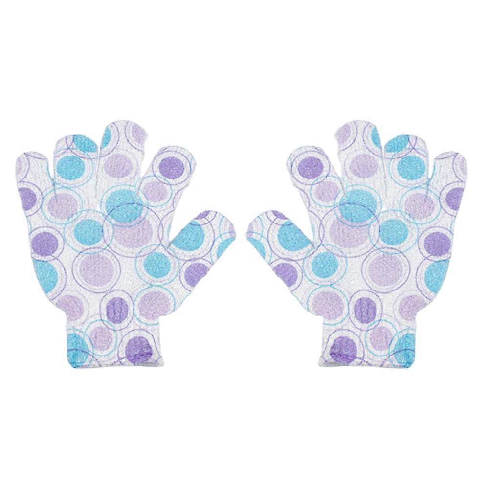 Gloves for Body Scrub Five Finger Bath Gloves for Bathing and Exfoliation and Deep Cleansing 1 Pair