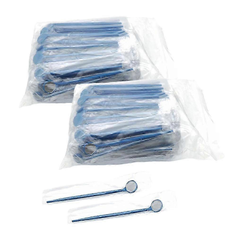 200 stk engangs tandspejle blå, mundtlige undersøgelsesværktøjer til engangsbrug til tandlæger hygiejnisk pleje