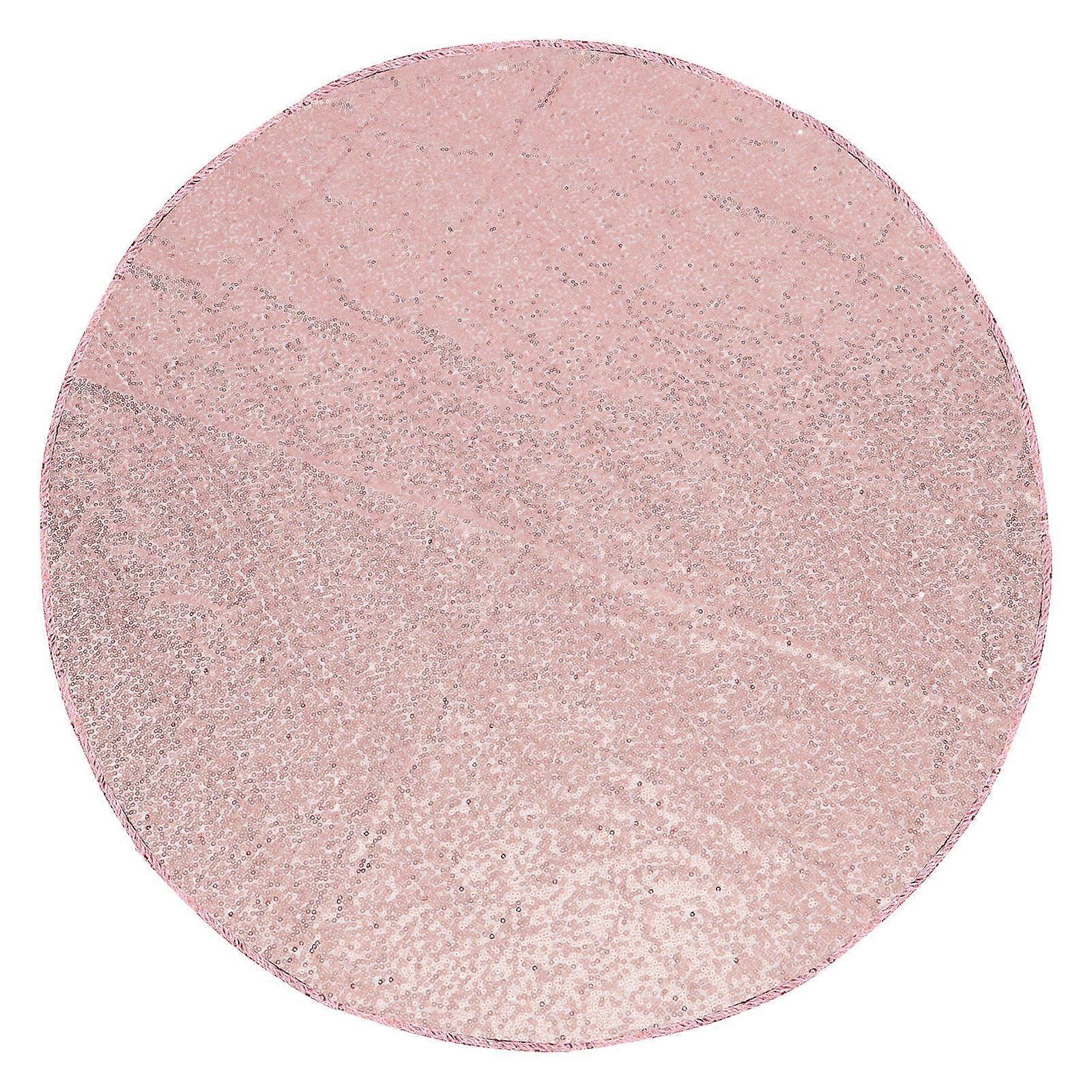 Delicate Table Cloth Elegant White Polyester For Special Occasions Glitter Effect 100x100x0.3cm 1Pcs