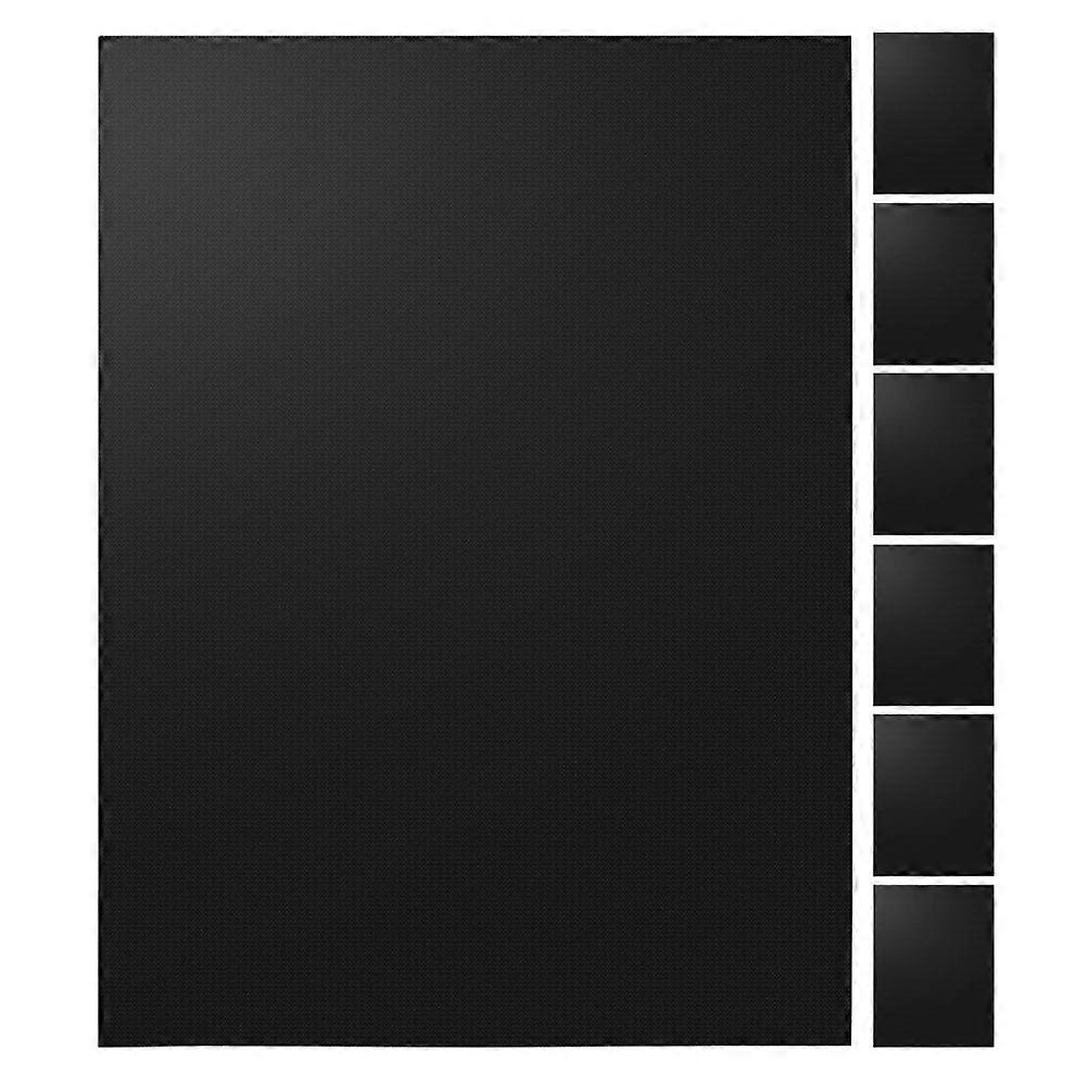 Outdoor Grill Mat Non Stick Fiberglass For Cooking Grilling Charcoal Or Electric Grills 40 00X33 00X0 02Cm Reusable 7Pcs