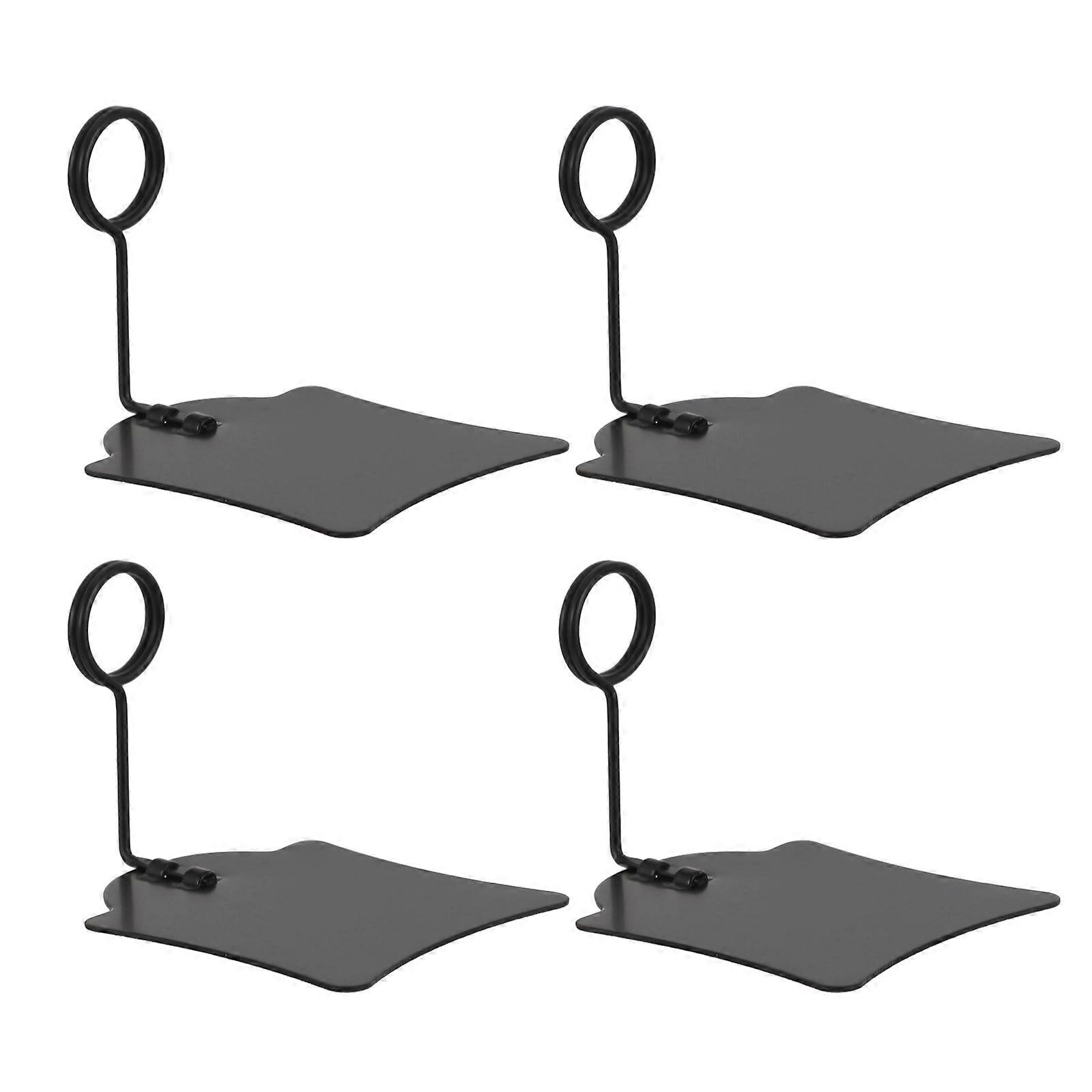 Shelf Tag Label Holders Price Tag Clips Metal Square Base Retail Stores Event Posters 2.6 2.4 2.2in Display 4Pcs