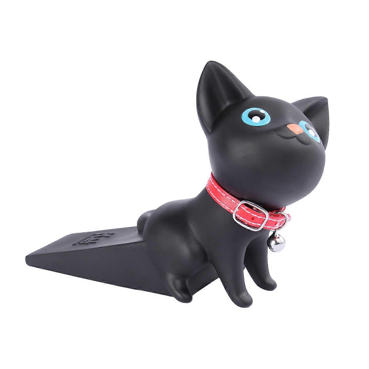 Novelty Cat Door Stops Wedge For Office Use PVC Material 1PC
