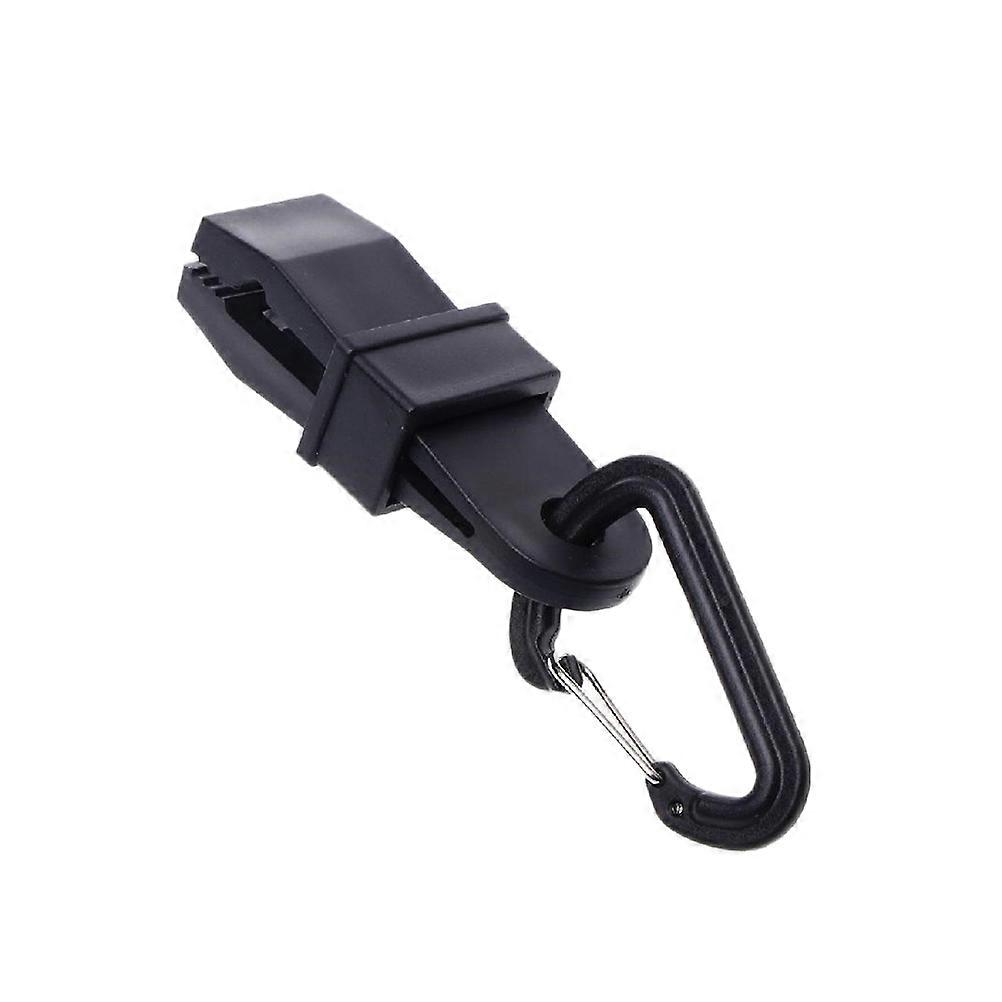 Tent Fastener Set Plastic Fastener Clips Securing Tent or Awning Black 6Set