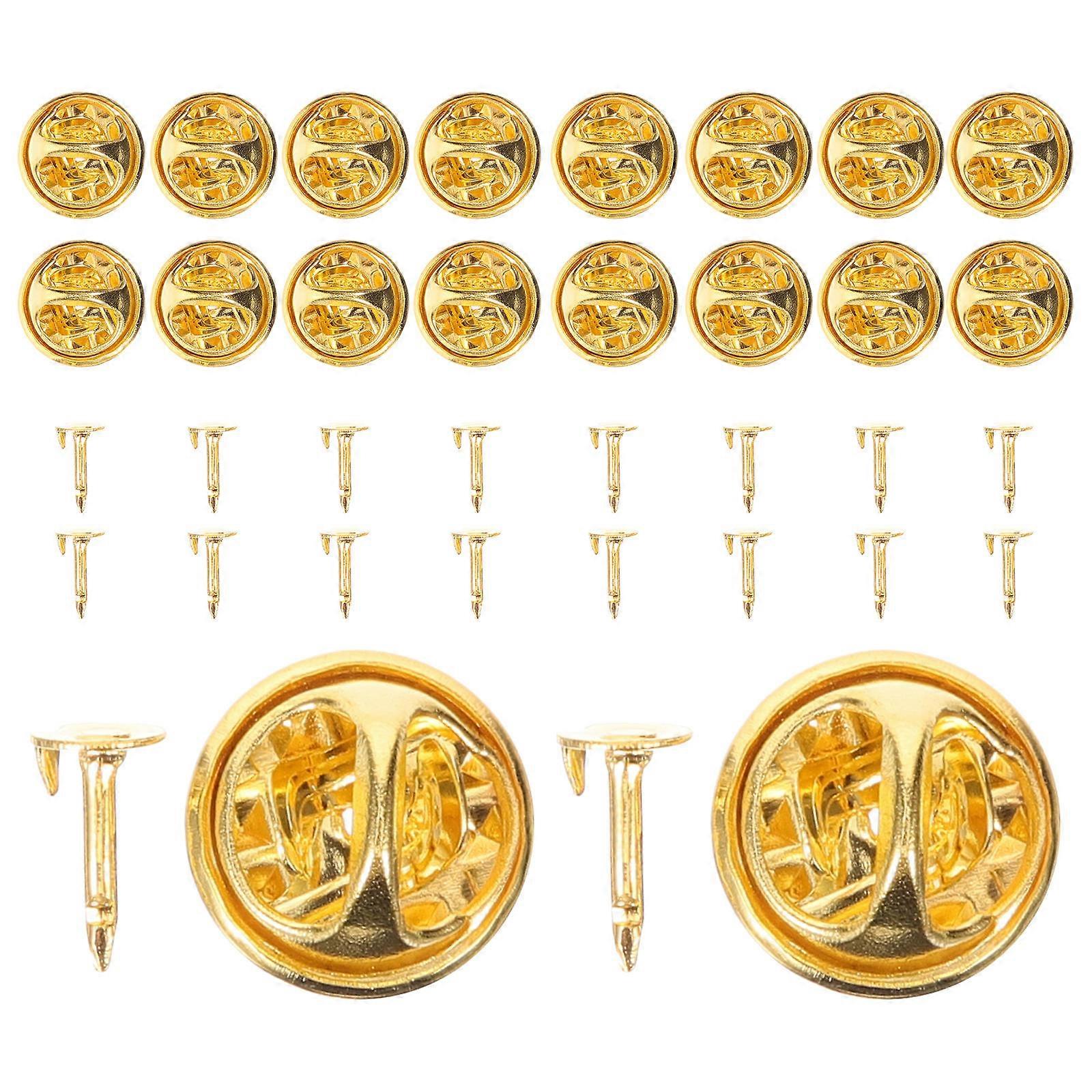 Back Locking Pin Metal Enamel Pin Backs Locking Craft Projects 50Pcs