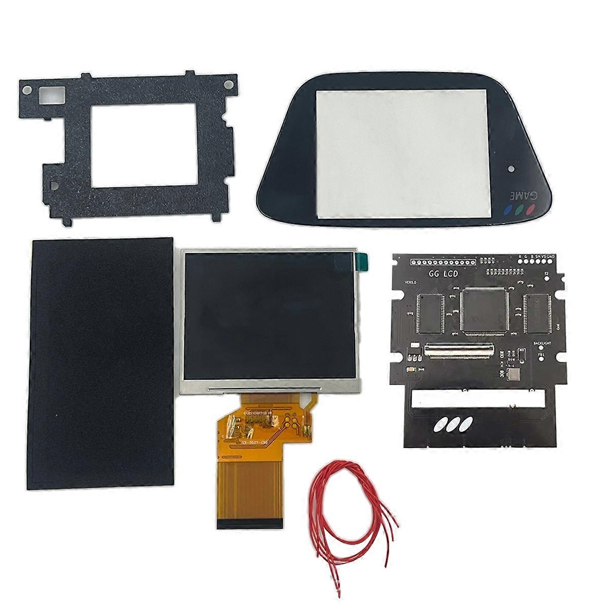 LCD Screen for Game Gear HighLit Full Display VGA Out Mod Highlight Adjustable Brightness LCD Kits