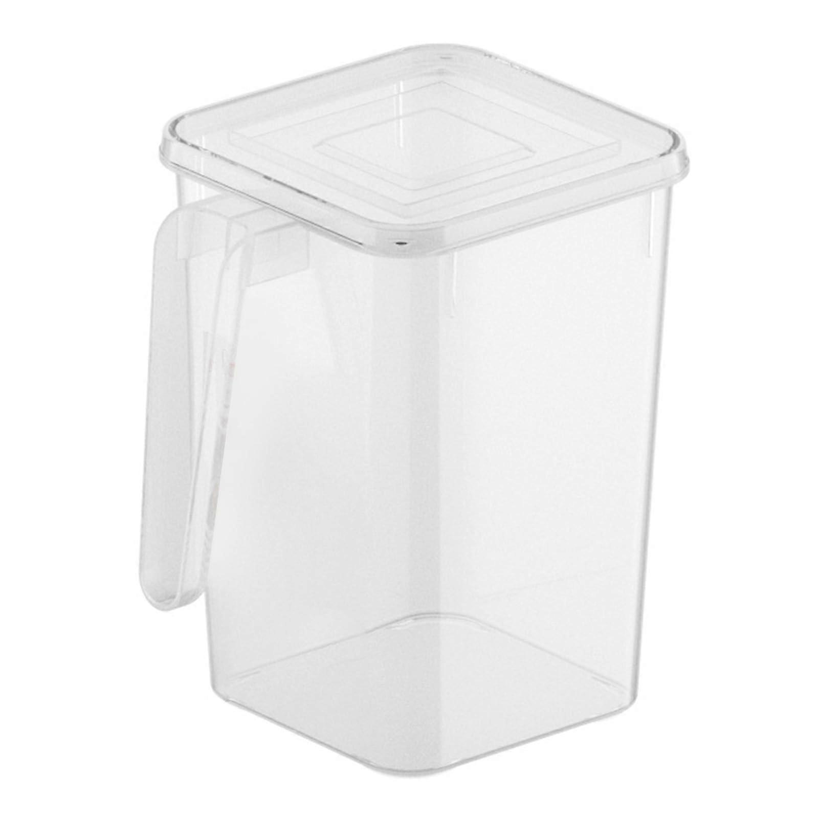 Refrigerator door organizer, transparent container with lid for vegetables and eggs