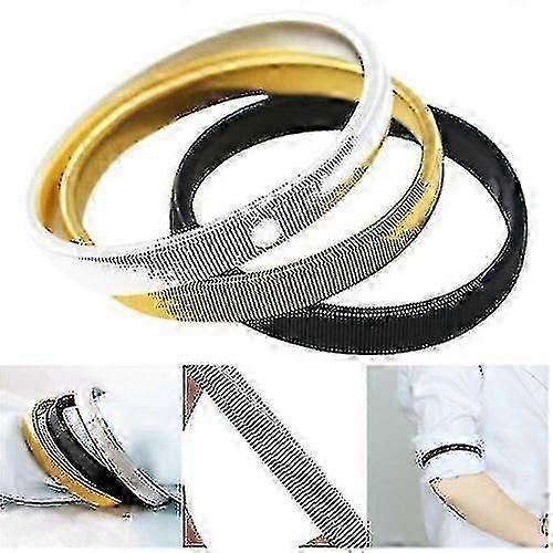 メンズレディースシャツスリーブホルダーアームバンドフープ弾性メタルアームバンドブレスレット