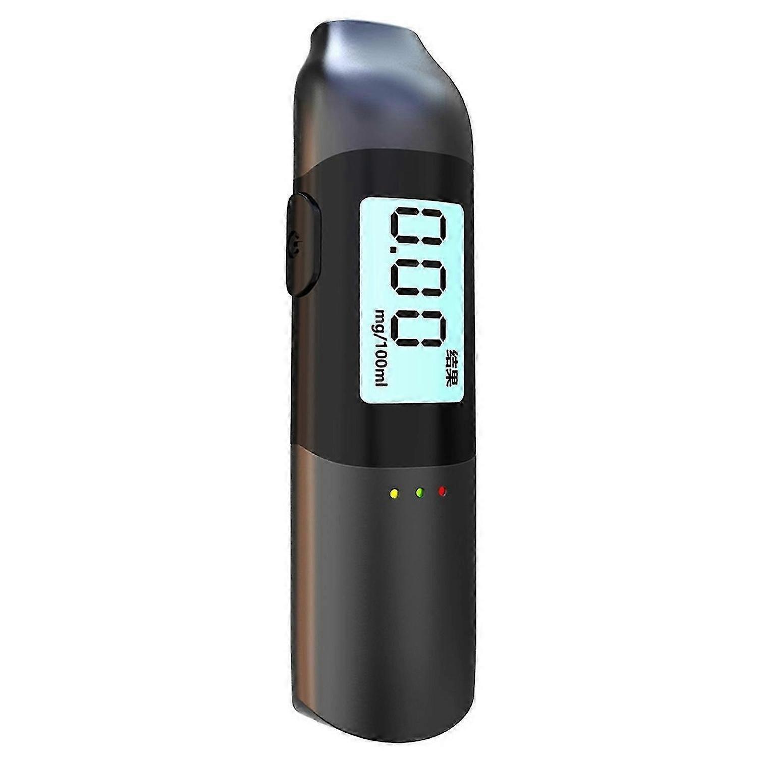 Digital Alcohol Tester USB Rechargeable High Precision Breathalyzer Alcometer LCD Display Profession