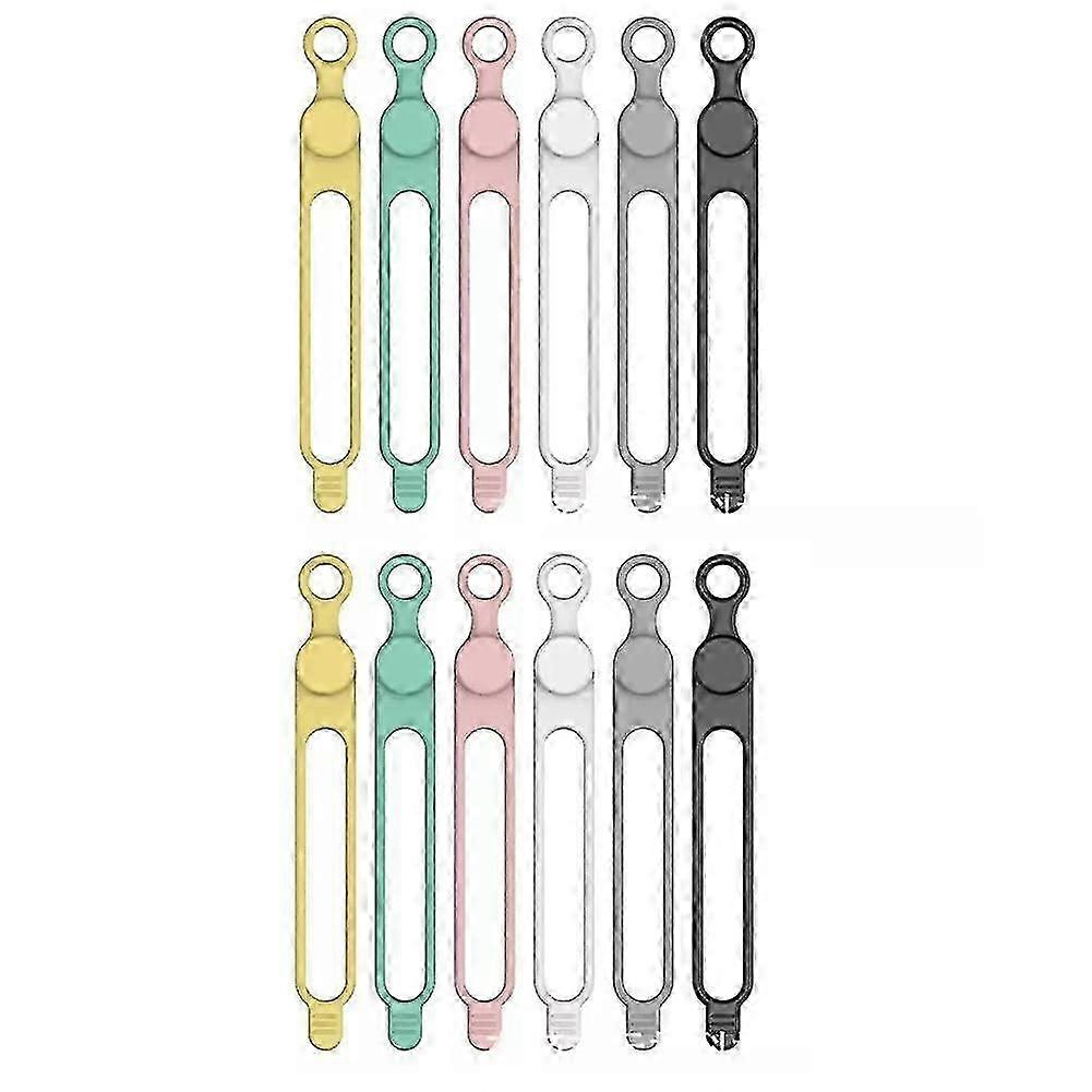 2025 Latest Model Cable Ties Reusable, 12pcs Desk Electronics Accessories
