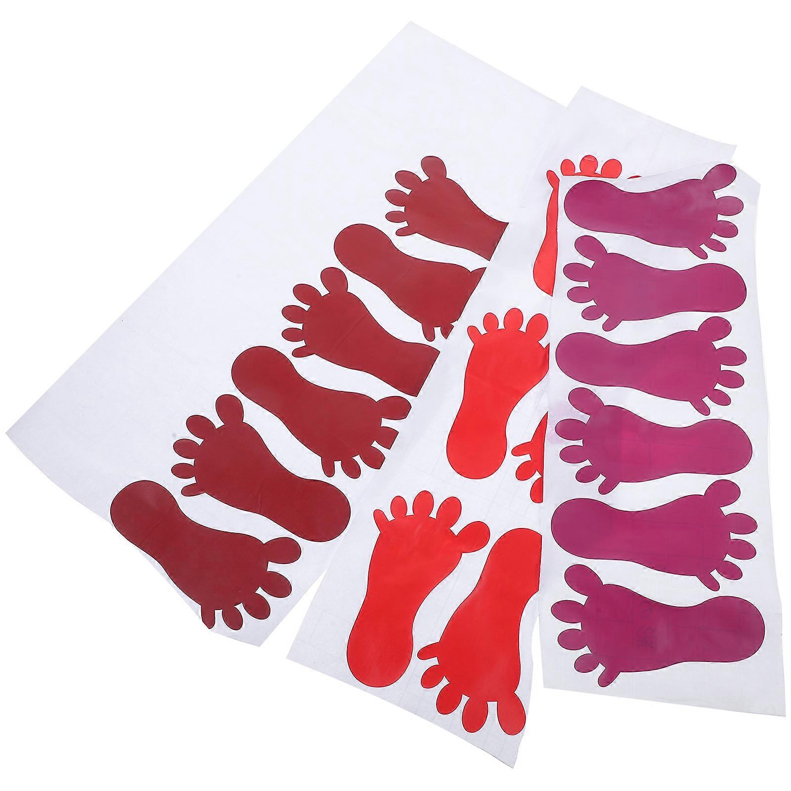 Kleine Bodenaufkleber Kindergarten Aufkleber rutschfeste wasserdichte Klebebadewanne 9 Paare