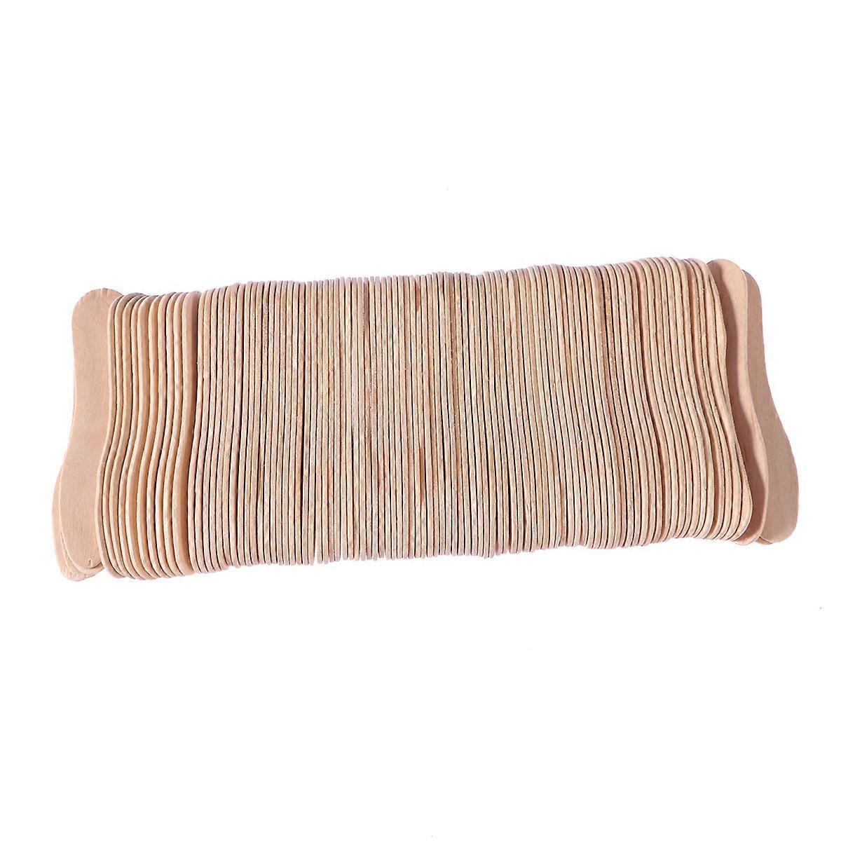 Tasting Spoons Wooden Ice Cream Spoons General Users Khaki 7.5x1.6x0.1cm Ice Cream Tasting 200Pcs