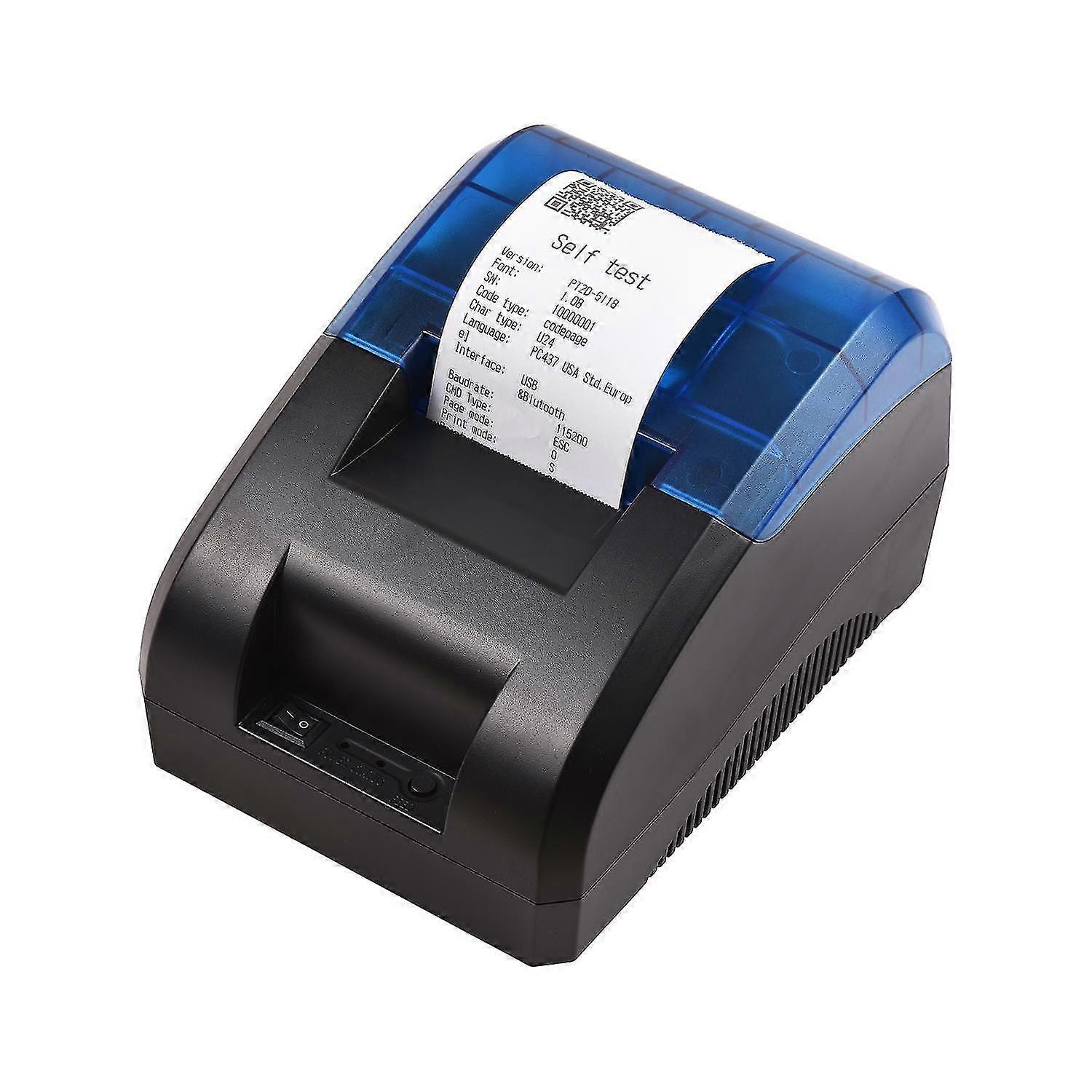 58mm termisk kvitteringsprinter Desktop USB&BT trådløs forbindelse logoudskrivning