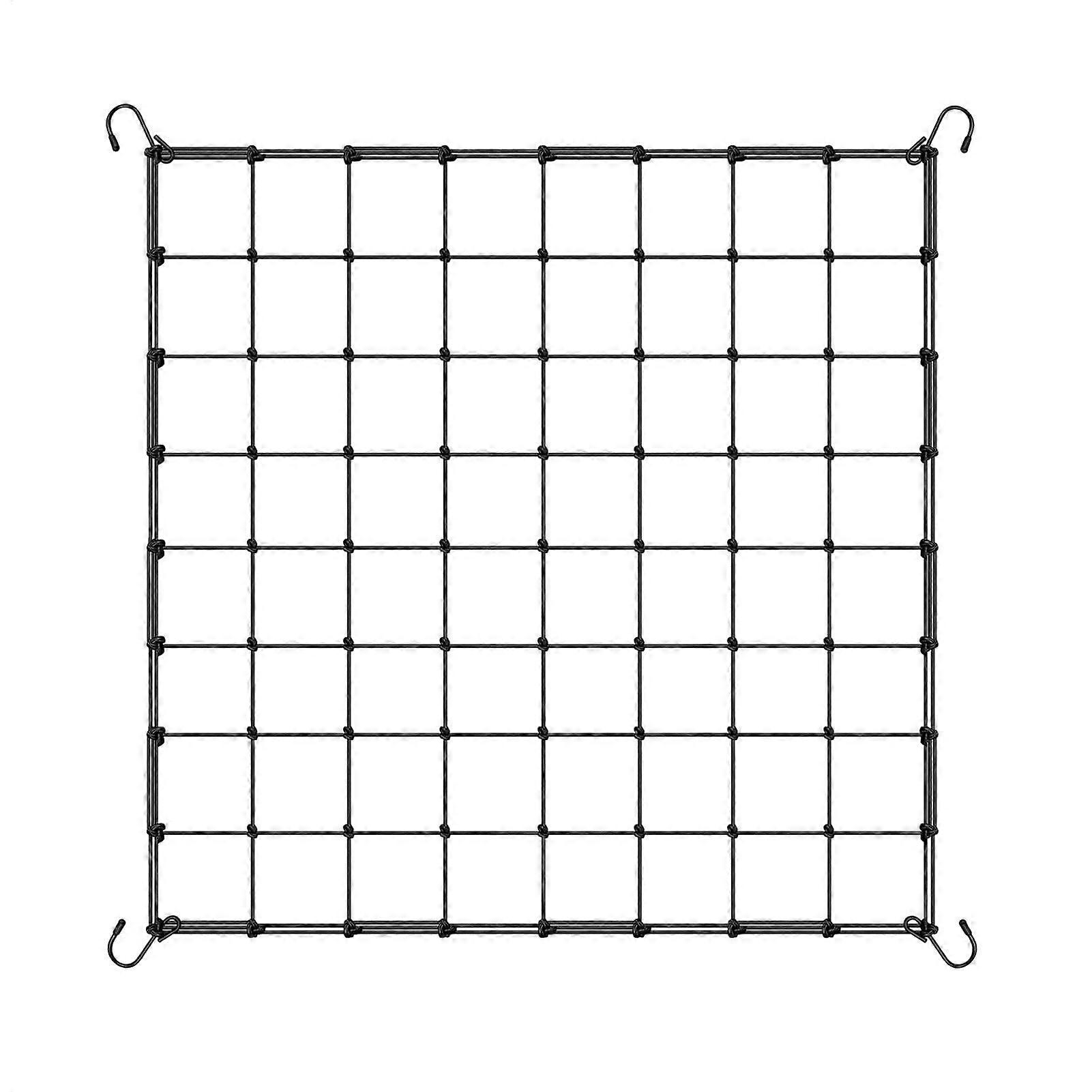 Hydroponics Trellis Netting, Garden Net with Hooks, 80x80CM 64 holes