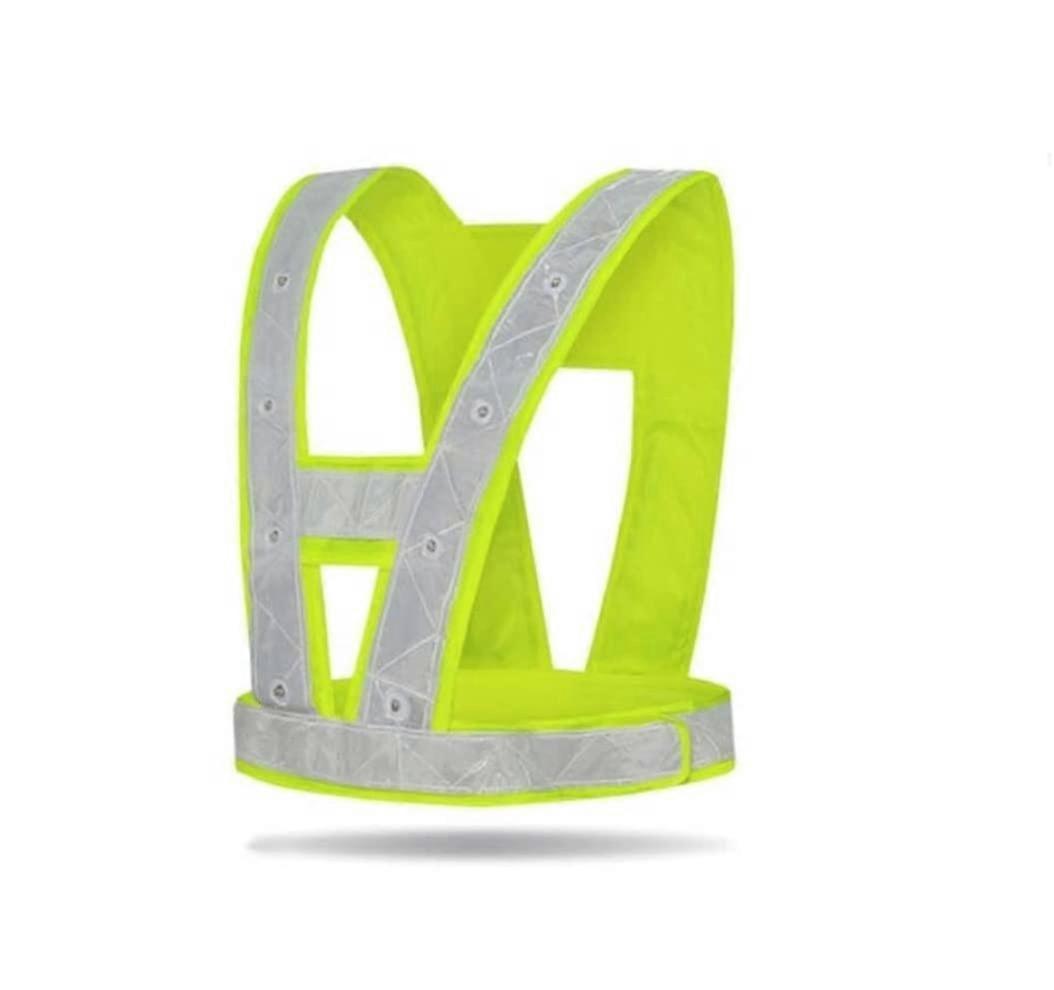 Reflective Vest for Construction - High Visibility Running and Cycling Work Wear with Charging Style and Adjustable Fit