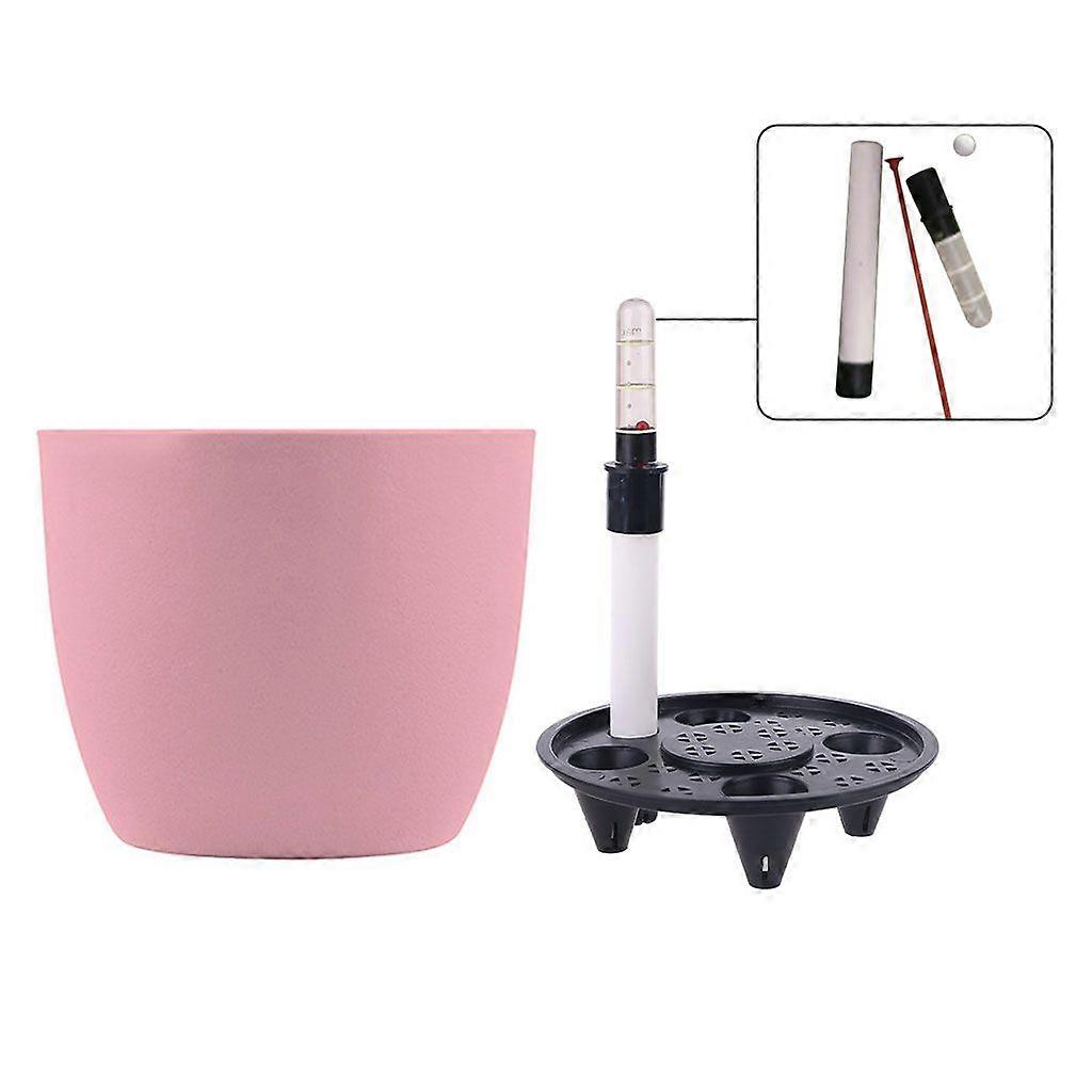 PP Self Watering Planters Flower Pots Indoor with Water Level Indicators 6x5'' Garden Modern Decorative Planter Pot