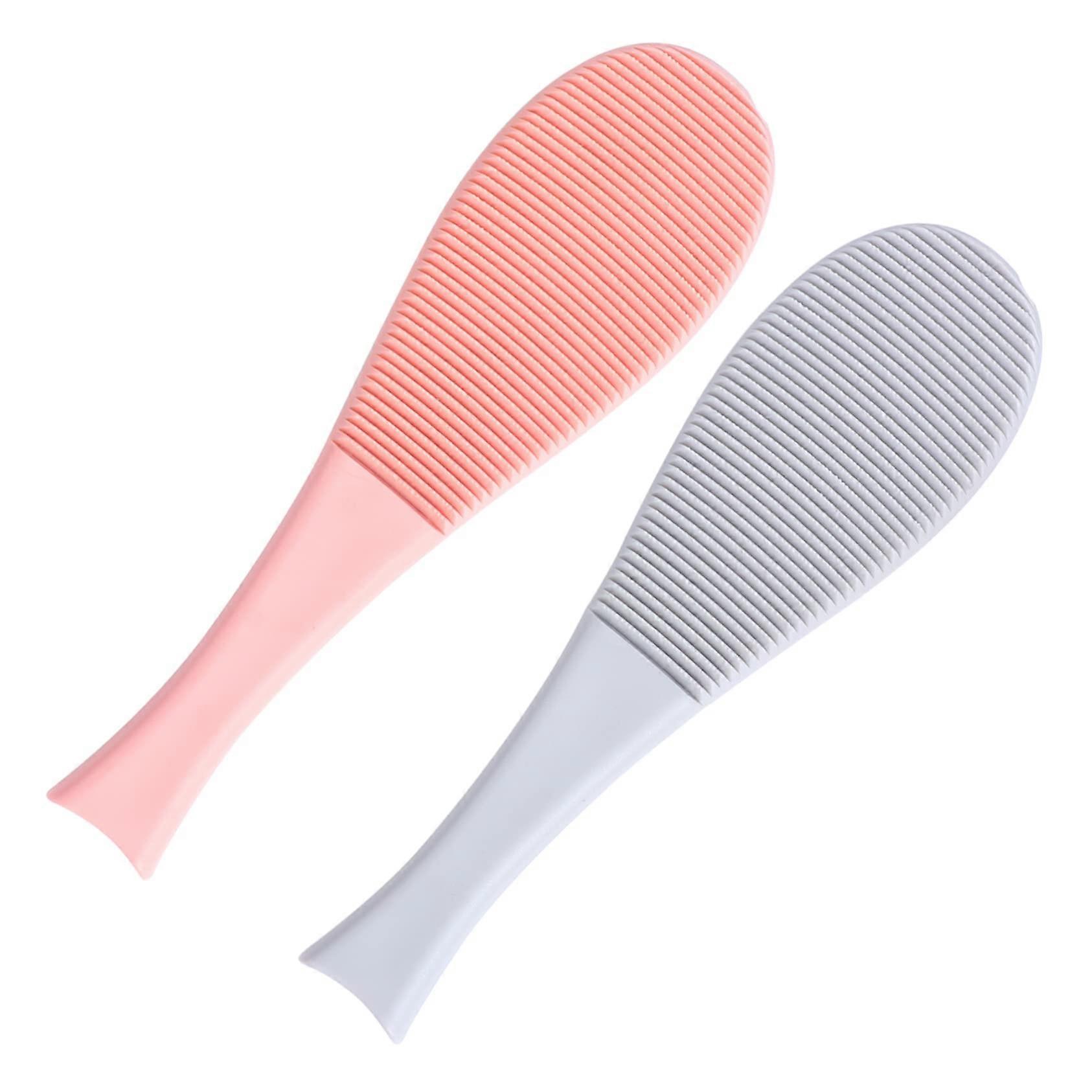 2 Pieces Cat Massage Combs Cat Accessories with Imitation Design for Effective Grooming and Hair Reduction, Portable
