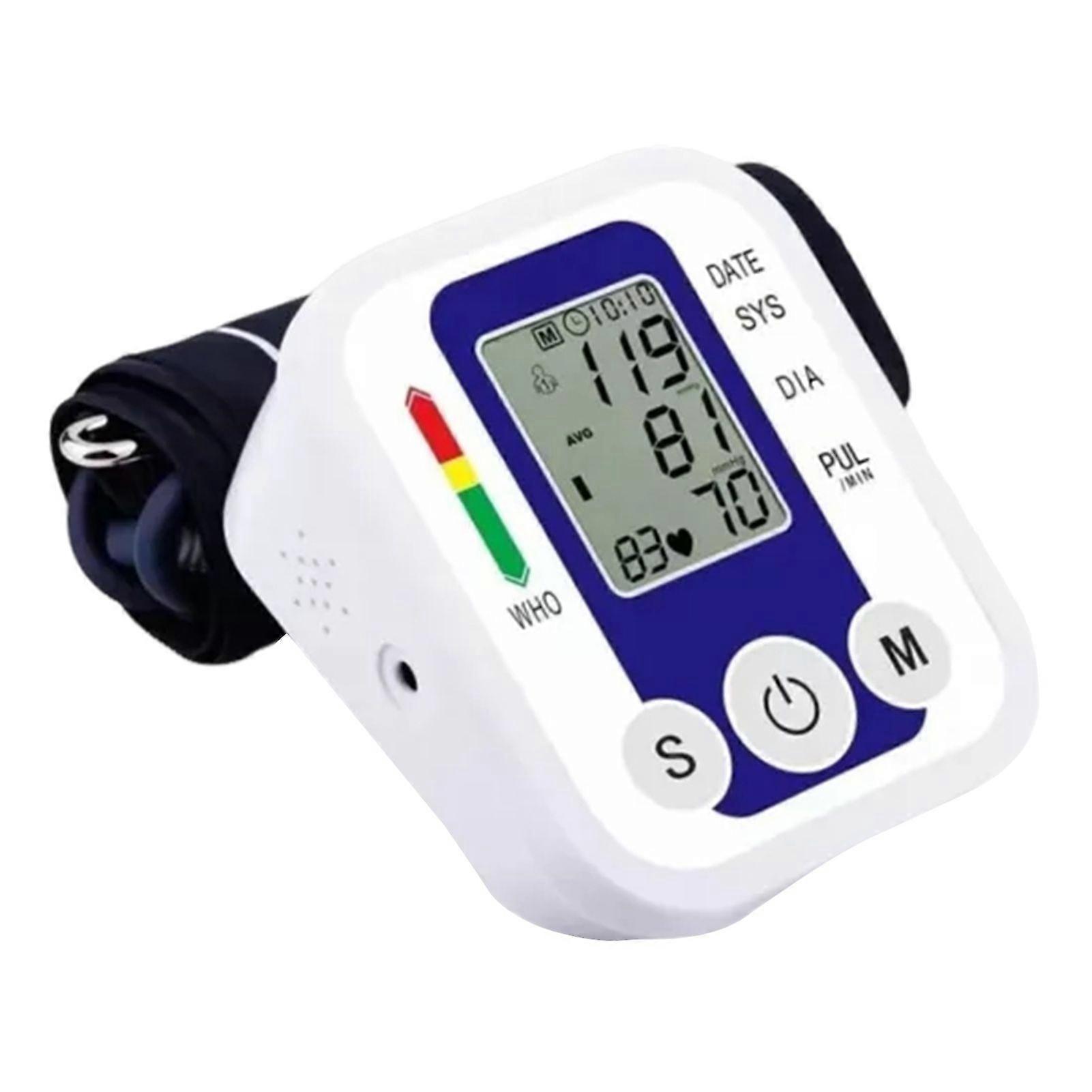 Digital Automatic Blood Pressure Monitors Upper Arm-BP Machine Dual Use with Heart Rate Test for Home Use