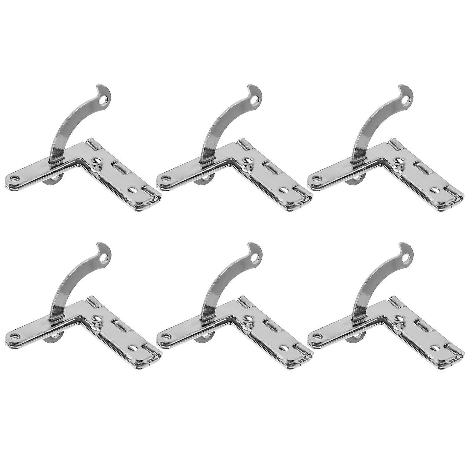 Creative Packing Box Hinge with Zinc-alloy Material for Gift Box Use Durable Silver 6pcs