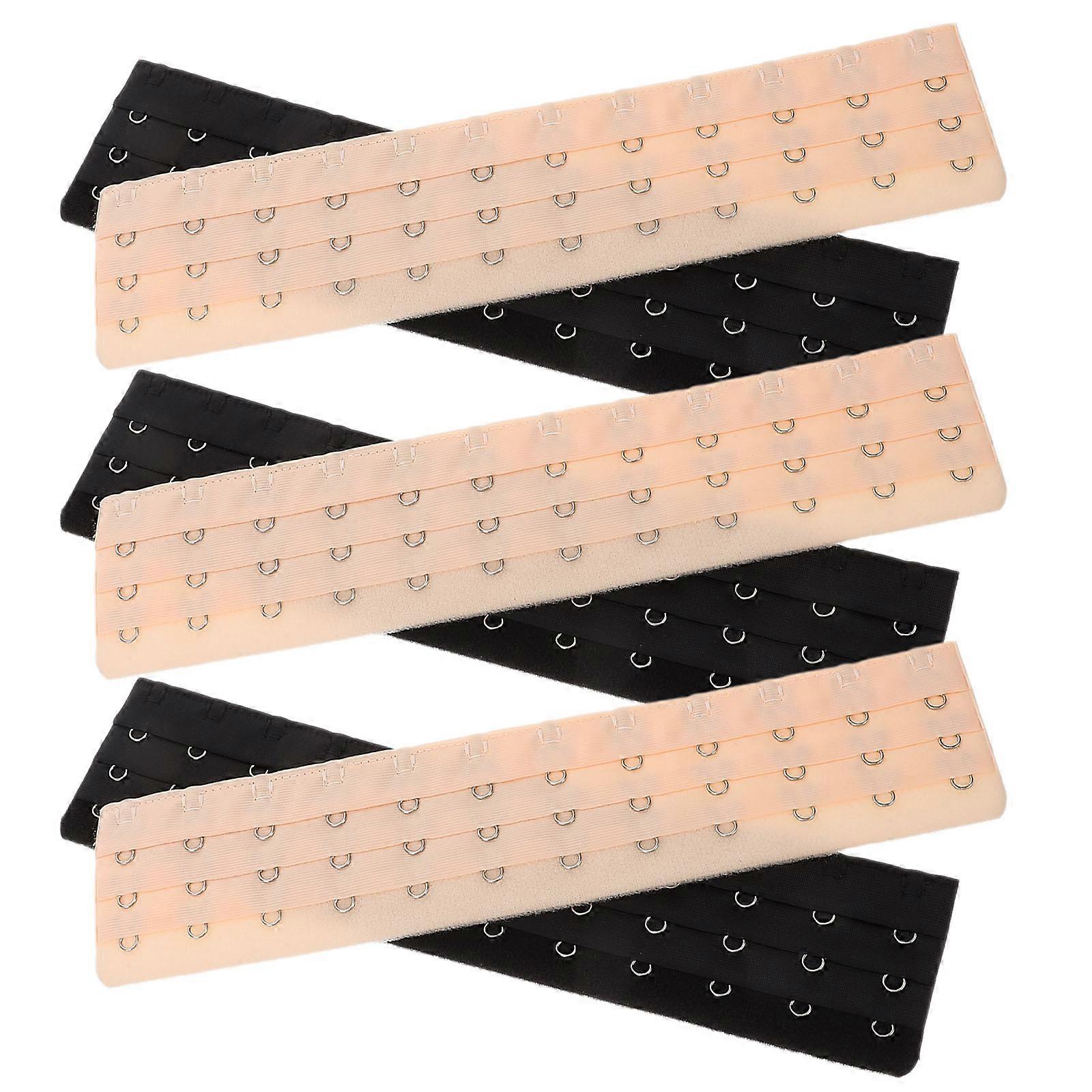 6pcs Hook Extender for Women – Durable Band Extender with Elastic Clasp for Standard Straps, Adds Extra Comfort and Fit