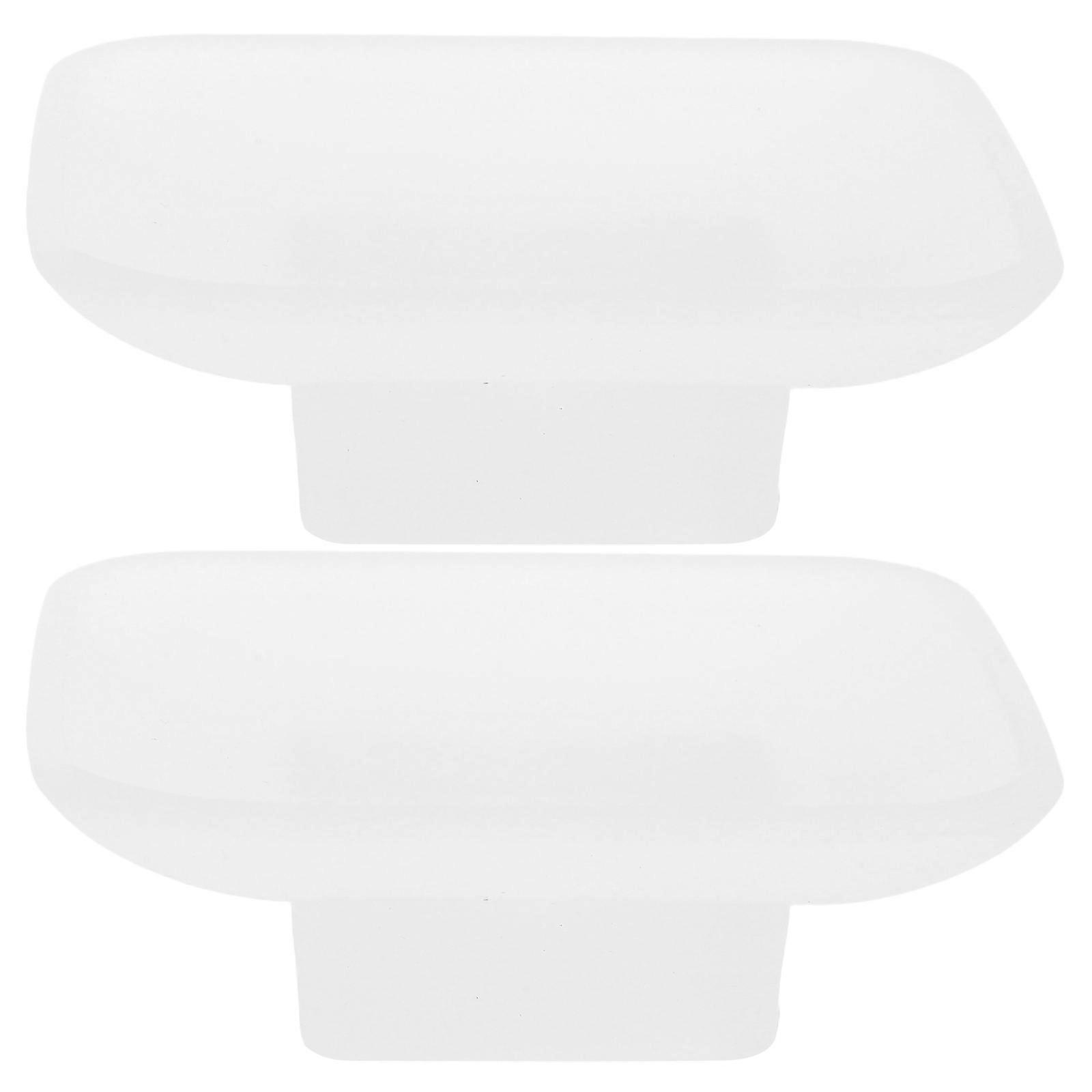 Glass Soap Holder Square Minimalist Design For Bathroom Sink Vanity Keeps Soap Dry Extends Lifespan 2Pcs