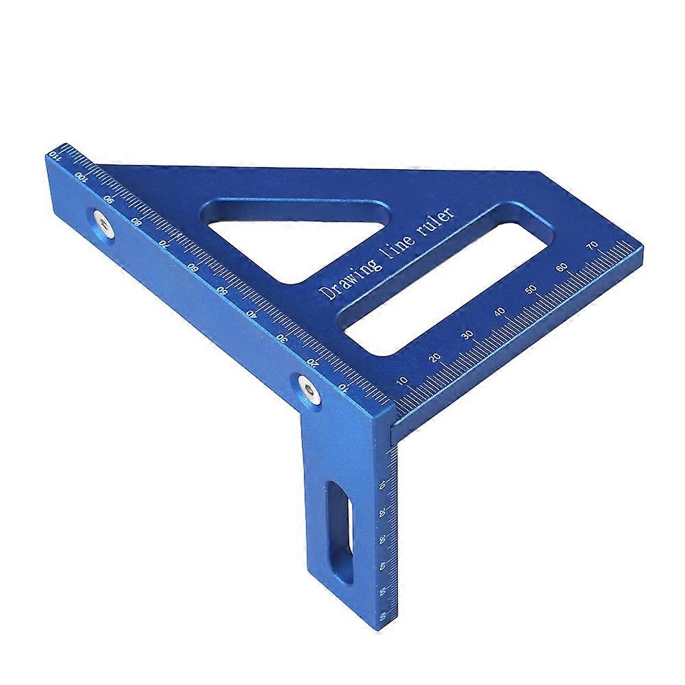 3D Multi Angle Measuring Ruler 45/90 Degree Plastic Carpentry Square Protractor Drawing Line Ruler Miter Triangle Layout Tool