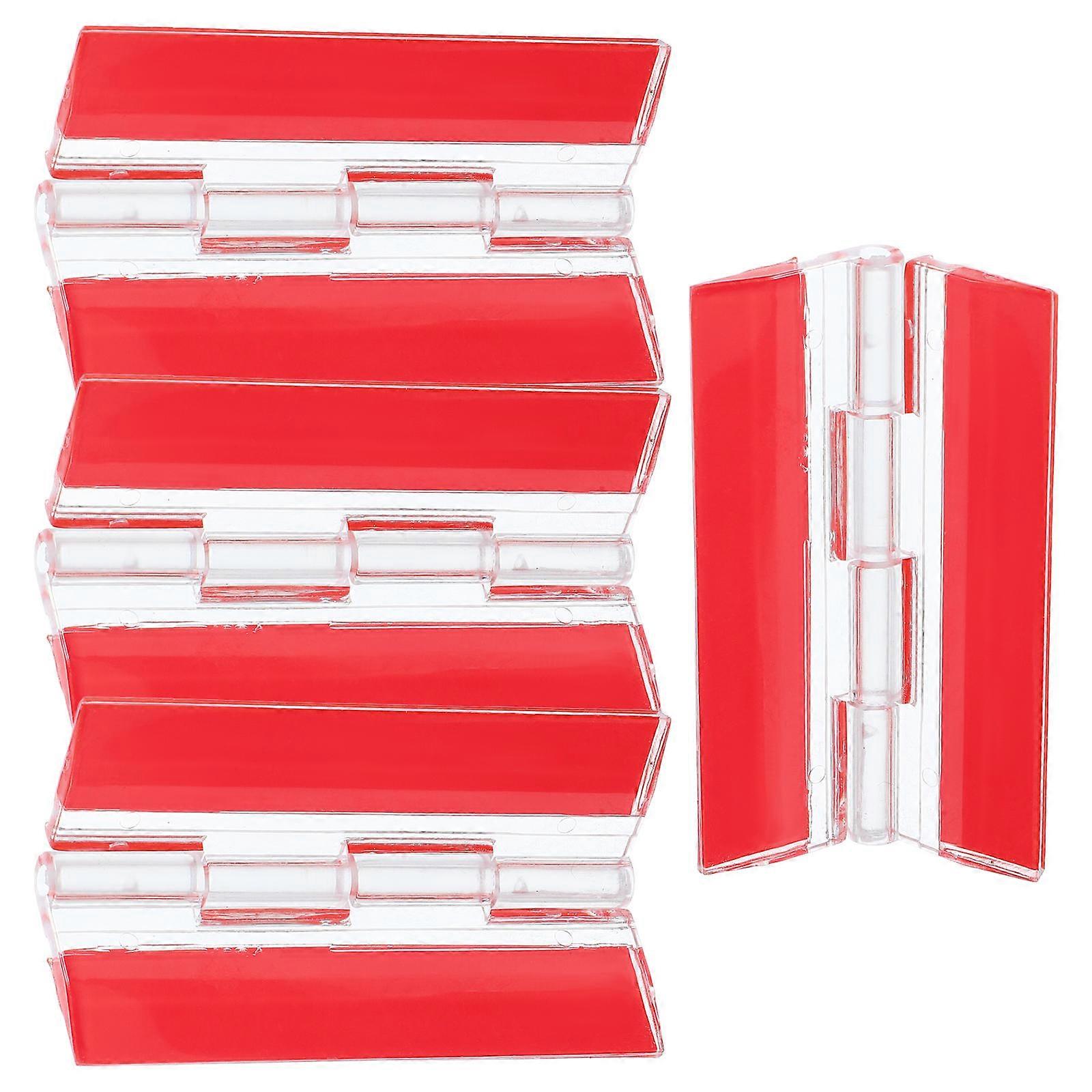 Craft Hinges Rectangular Plastic for Diy Projects Home Improvement Handyman 6.50X4.00X0.60cm 4Pack