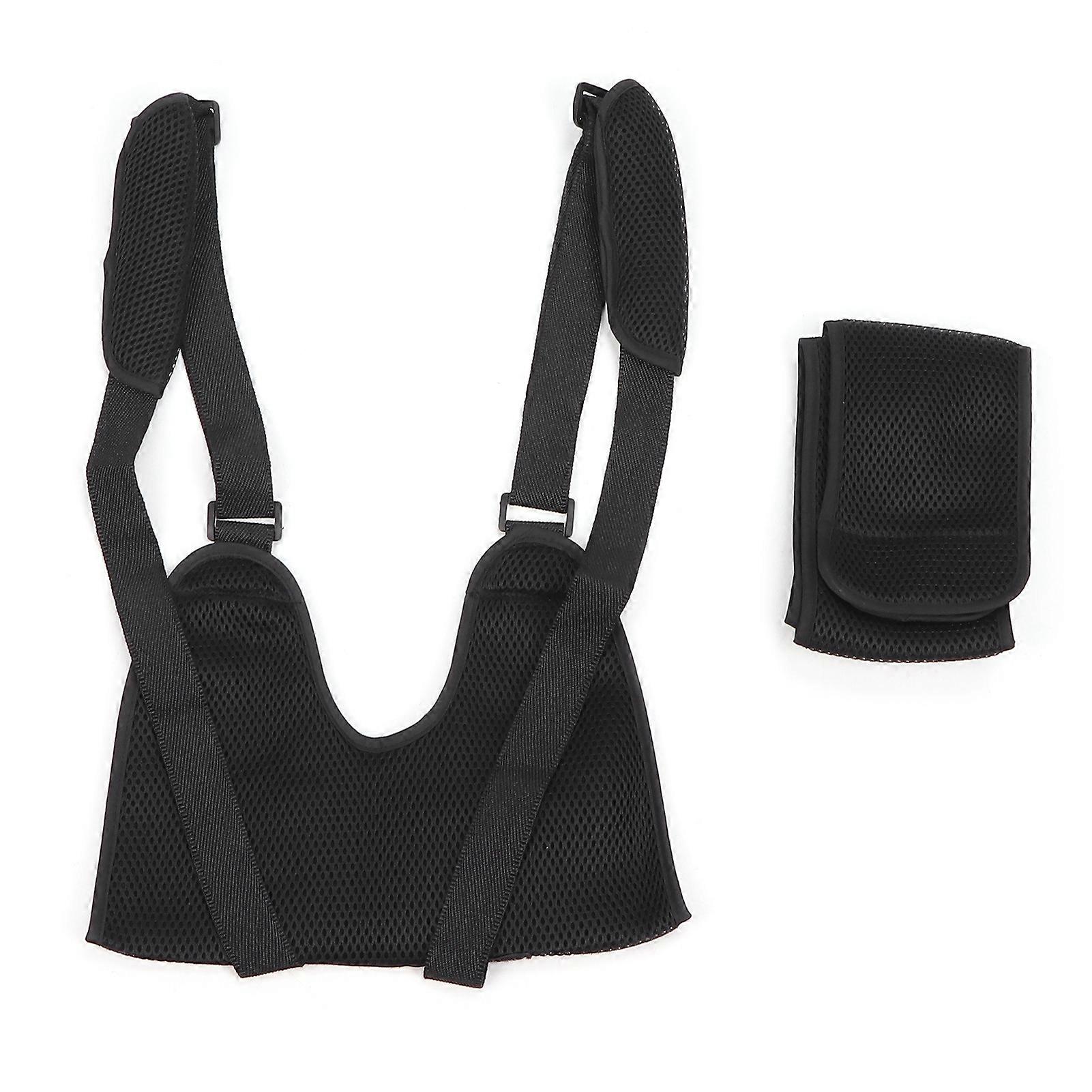 Arm Sling Breathable Shoulder Elbow Support Brace with Immobilizer Band for Upper Injuries Fractures