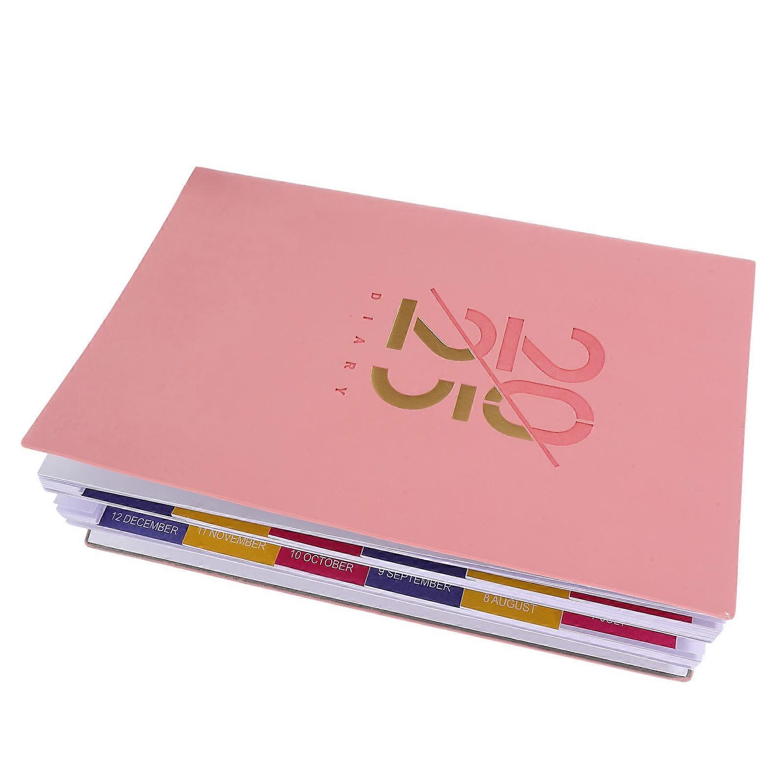 Lightweight Portable Pink Daily Planner Notebook for Creative Notes, Scheduling, and Idea Listing – Compact Travel Friendly Journal for Personal and