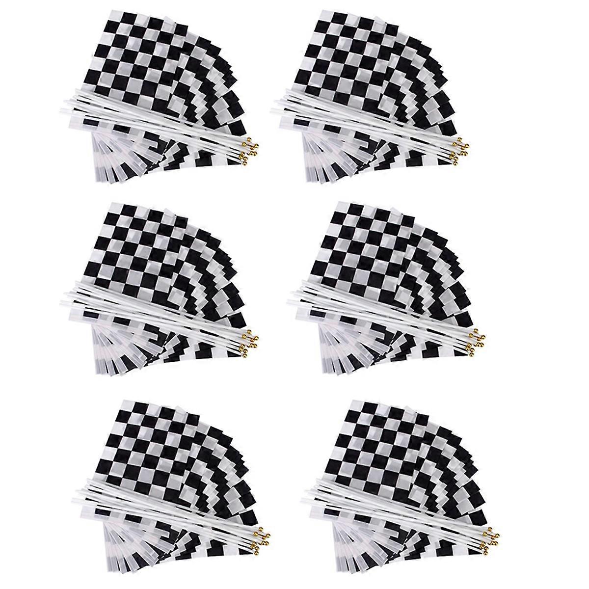 12 Stk Banner Hand winkend Flags (Schwarz+)