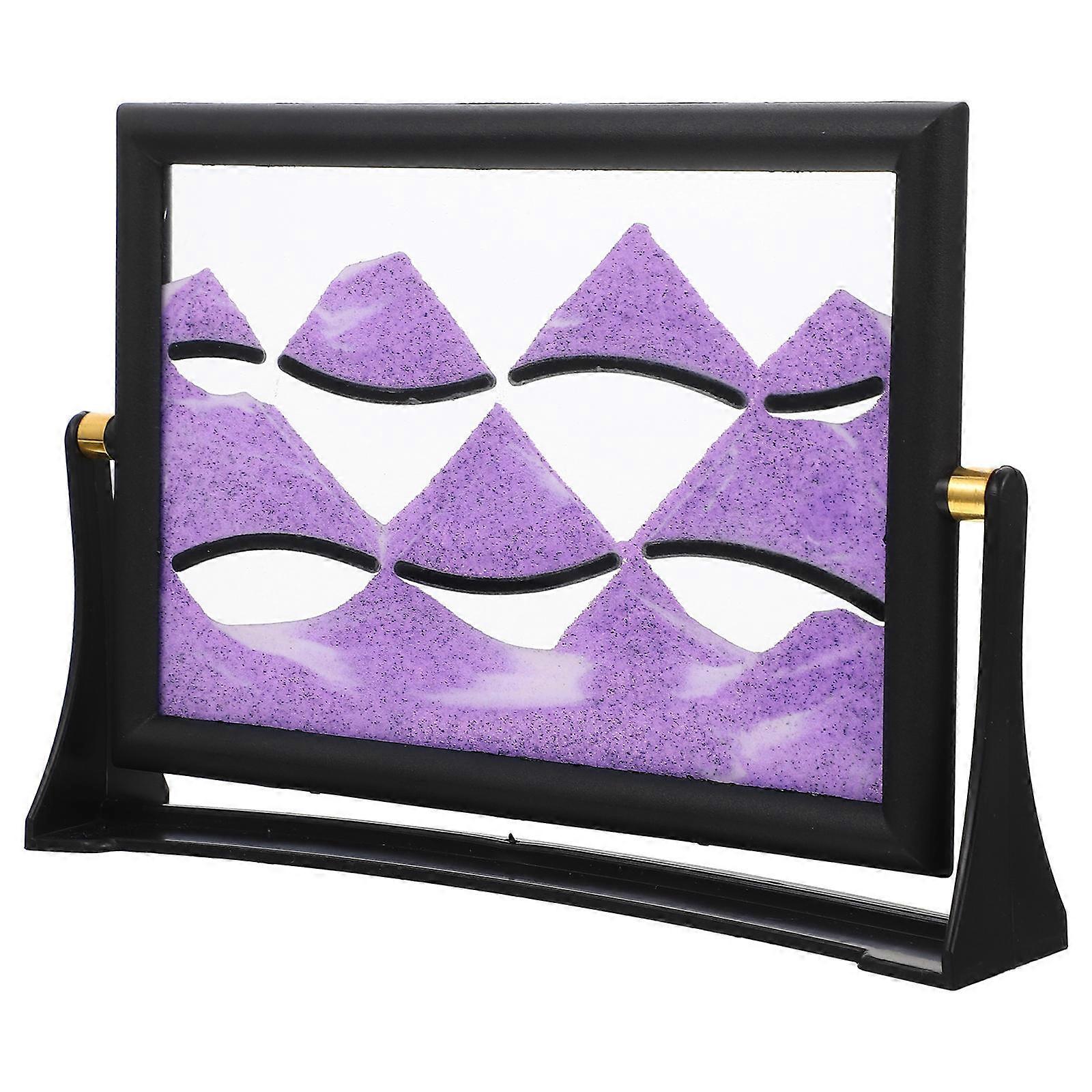 Quicksand Painting Decor Calming Effect Bedroom Study Room Rectangular Glass Plastic 1Pack