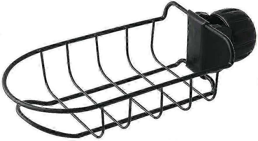 Wall Mount Shower Shelf No Drilling Adjustable Bathroom Storage Black