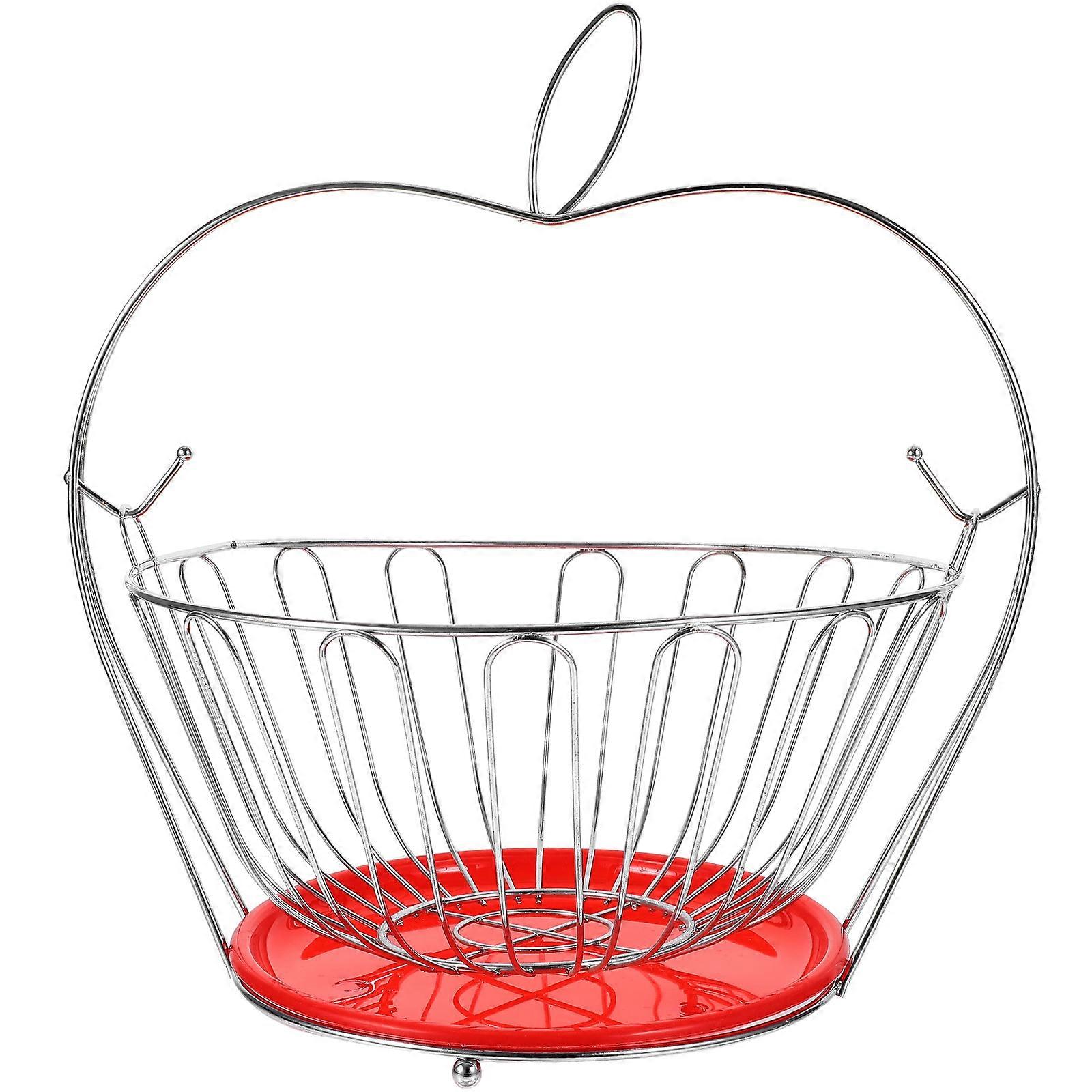 Fruit Holder Modern Stainless Steel Multi-Function Hanging Design For Home Kitchen Silver 1Pcs