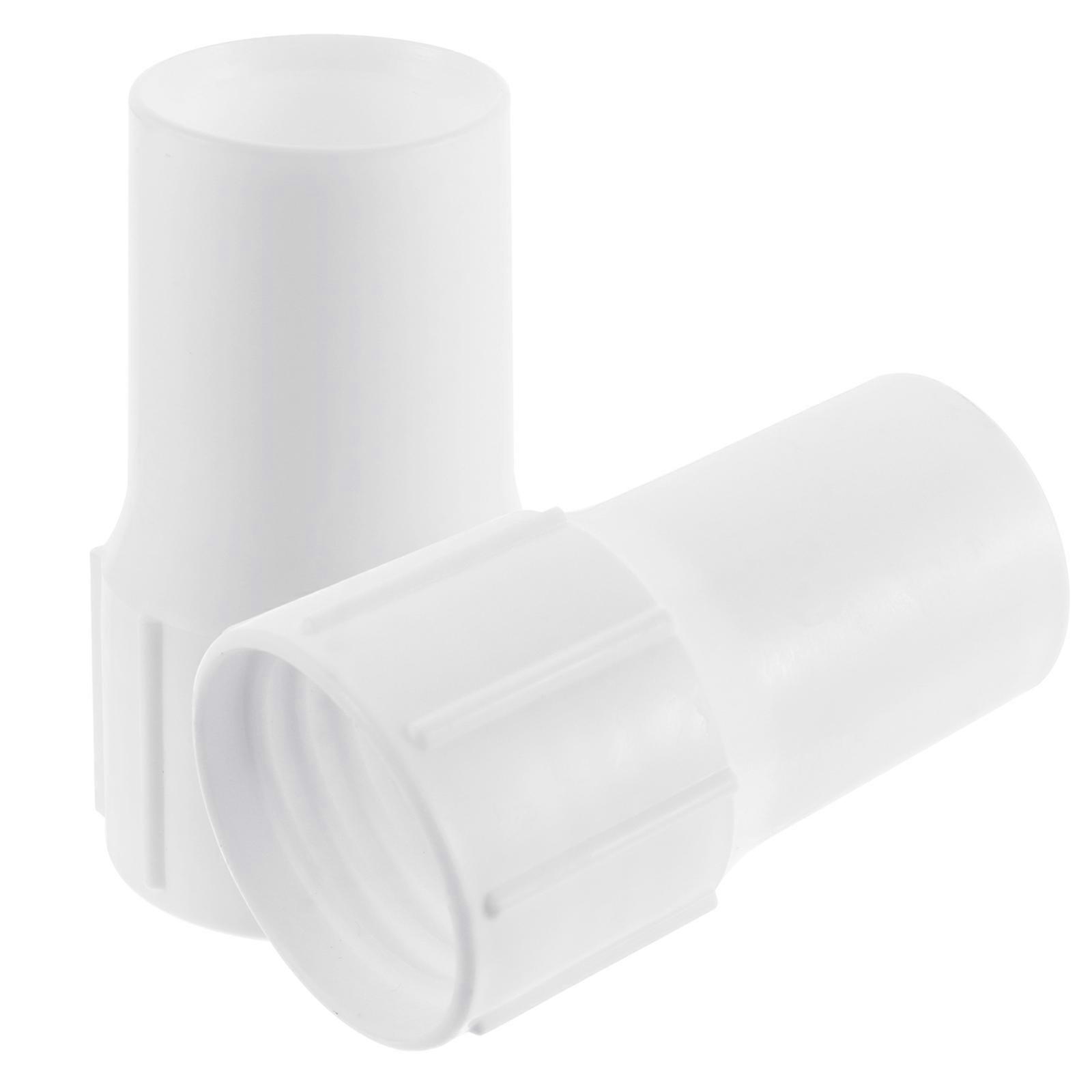 2pcs Plastic Swimming Pool Vacuum Hose Connector with Threaded End for Secure and Leak Proof Connection