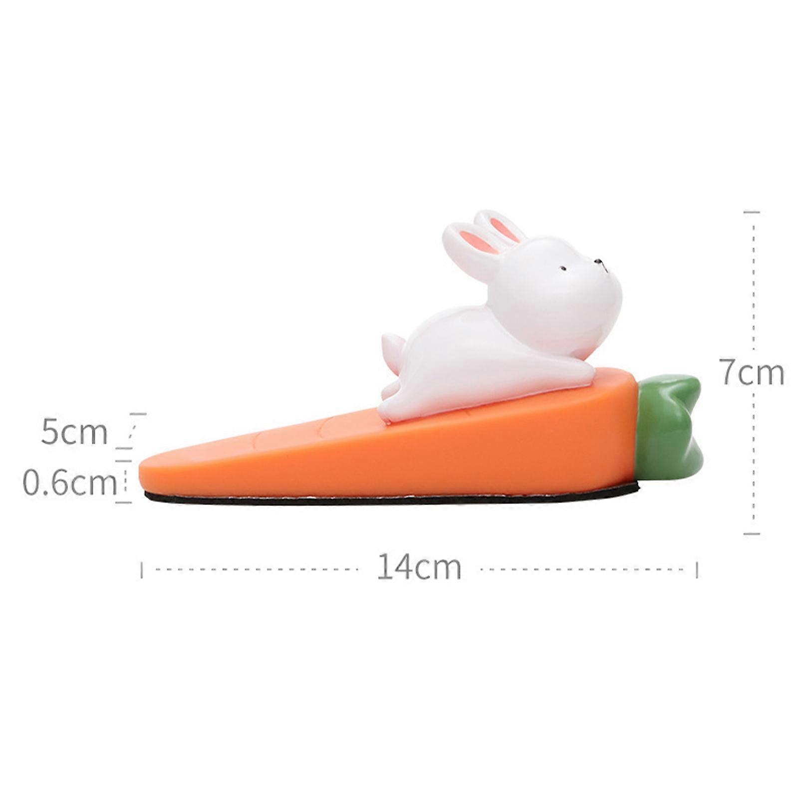 Cute PVC Rabbit Door Stop Wedge, 100g, Windproof Non-Slip