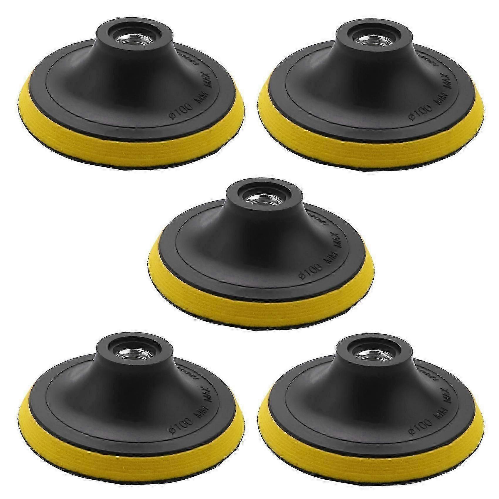5X Polishing Pad Backing Pad Sanding Pad Pads M14 for Polishing Machine New K1 Thread Diameter: 100