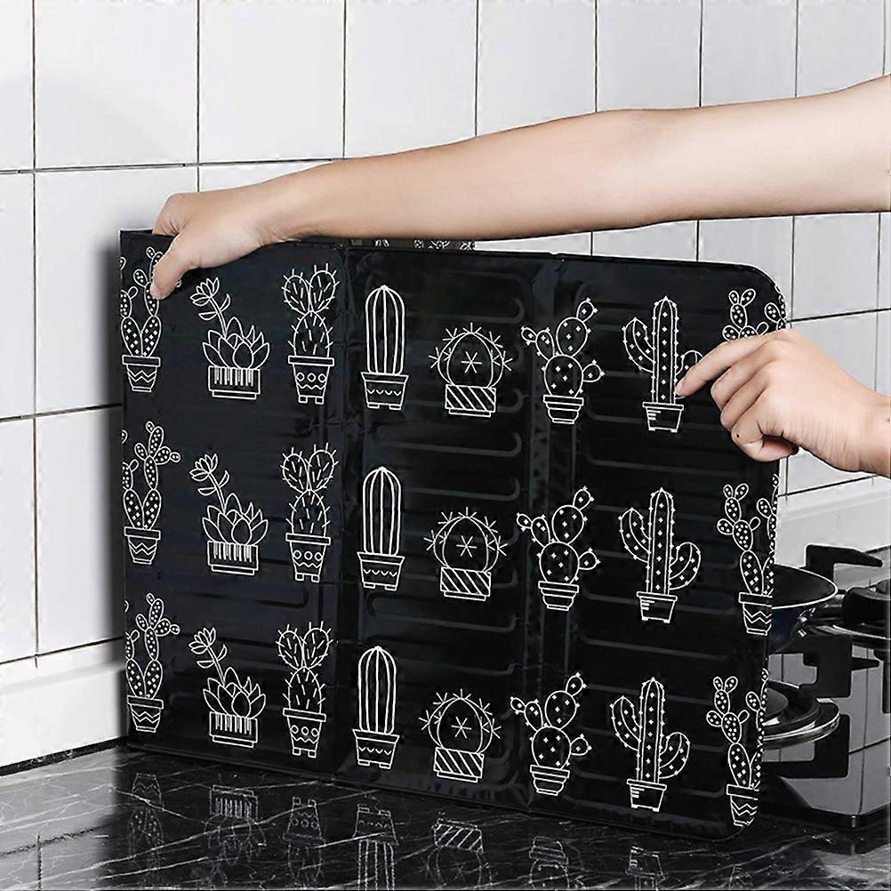 Folding Oil Splatter Shield Splash Proof Panels Gas Stove Shield for Kitchen
