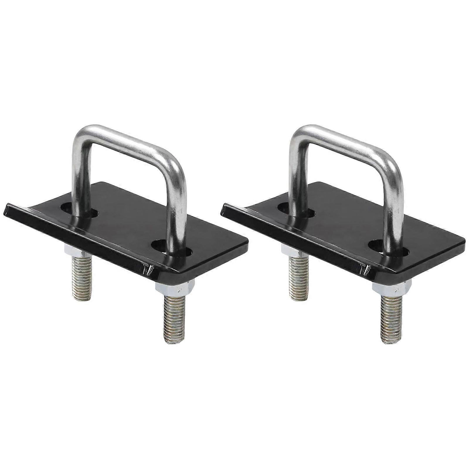 2pcs Trailer Arm Hook Stabilizer Plate Kit Eliminate Wobble Noise Reduction for Square Tube Hitch Caravans Towing System Multicolor