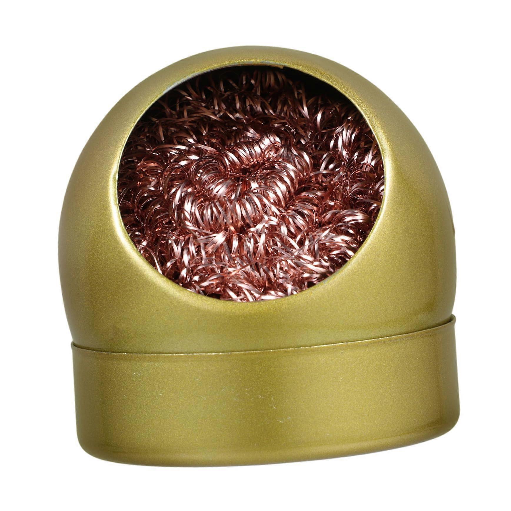 Soldering tip cleaner with holder
Cleaning ball for soldering tips
Efficient and userfriendly
Elegant design
Golden