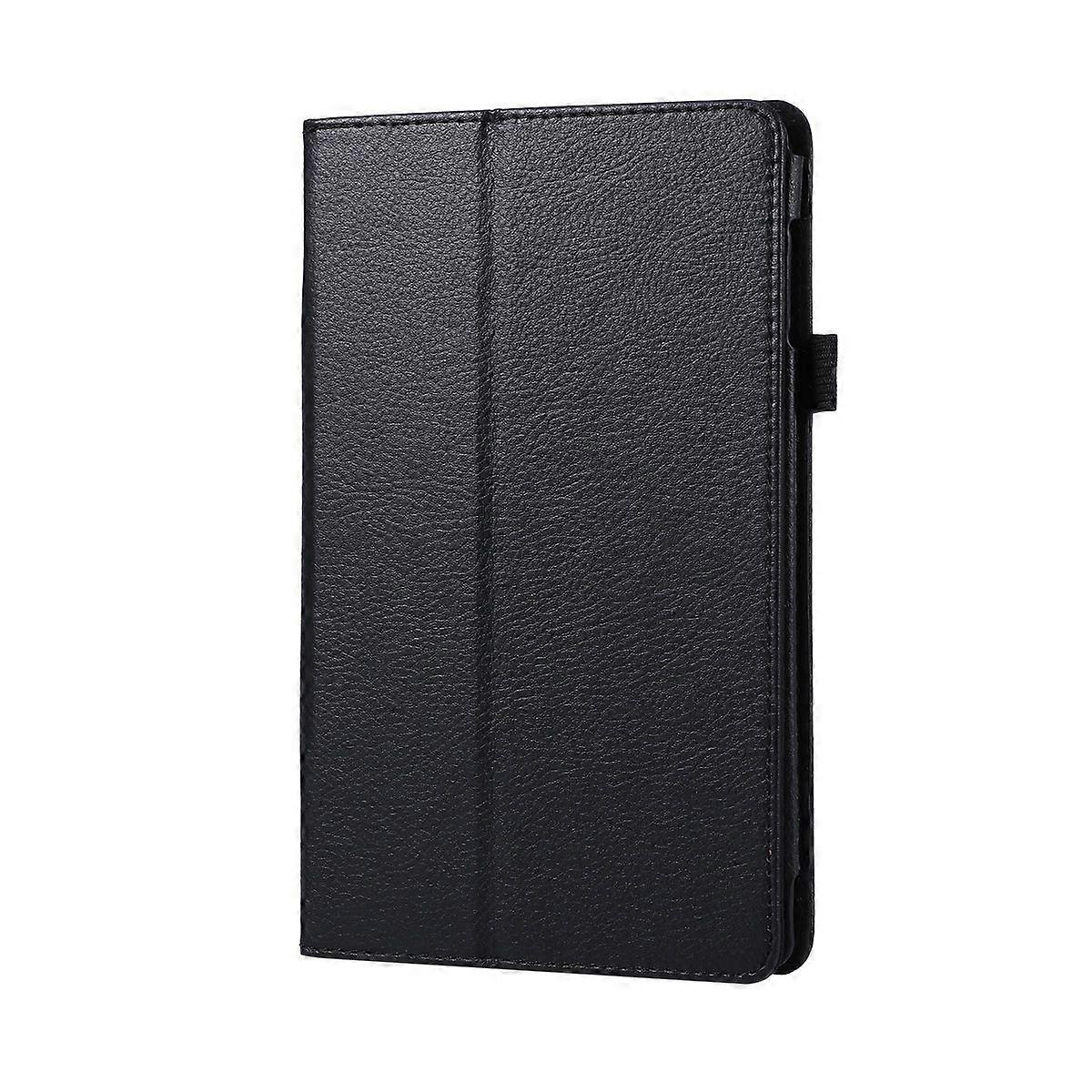 Slim Folding PU Leather Stand Case Cover For All-New 8'' Tablet for 6th Generation 2017 release Only (Black)