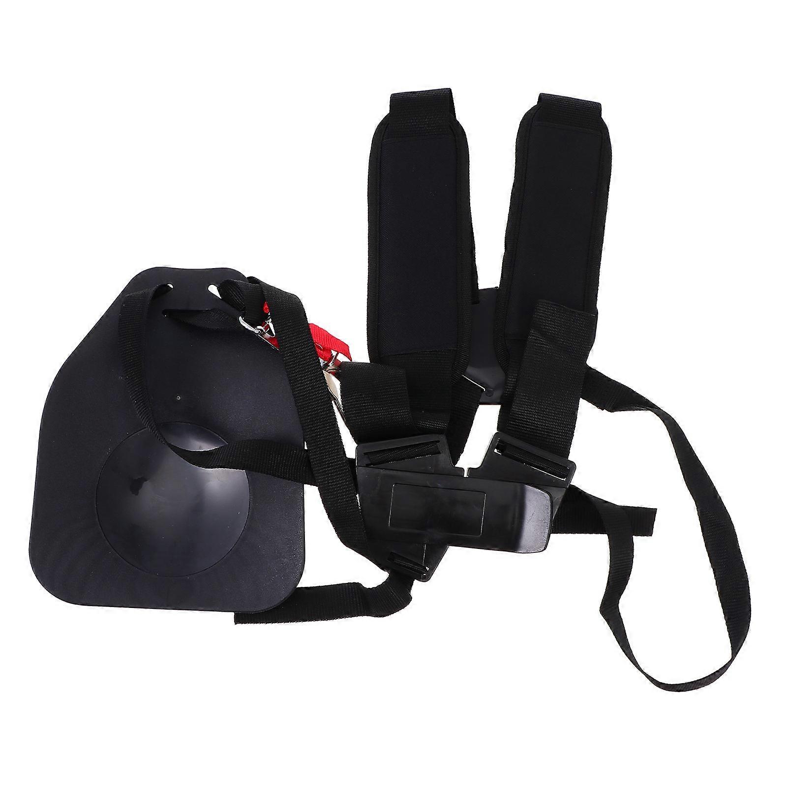 Shoulder Strap Harness Weight Distribution Pressure Reduction Black Lawn Mowing 1Pc