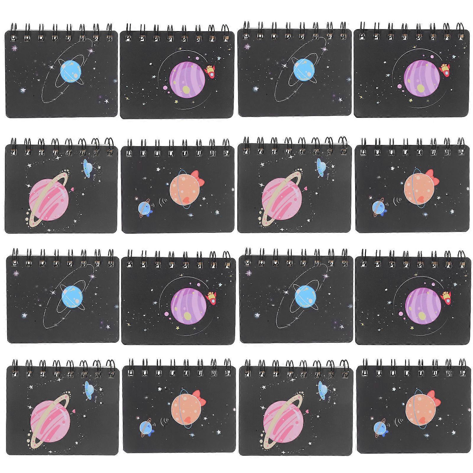 16 Pack Spiral Coil Notebooks with Rounded Edges, Lightweight Memo Pads for Students and Daily Use