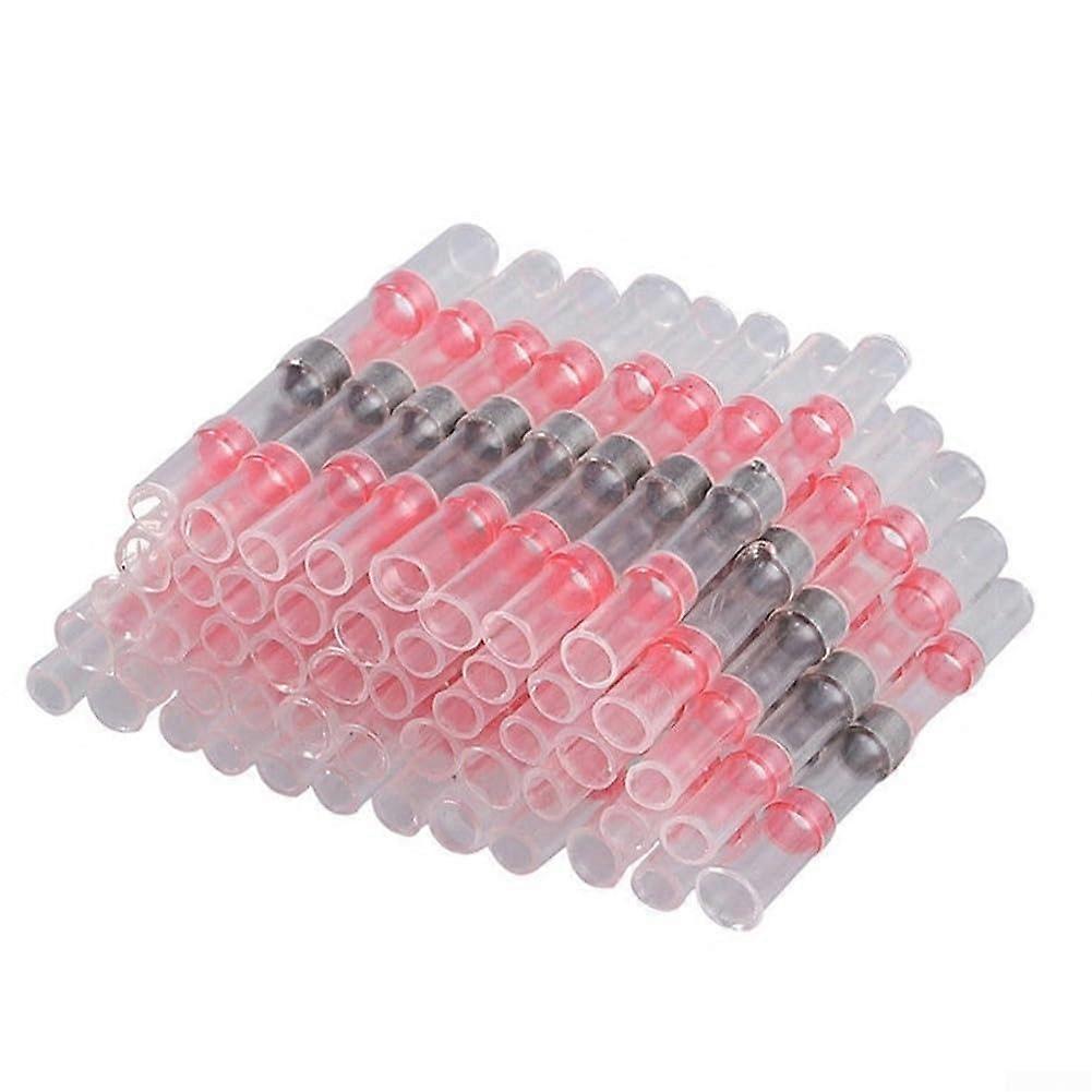 50 pieces of waterproof heat shrink wire connectors for automotive applications (red)