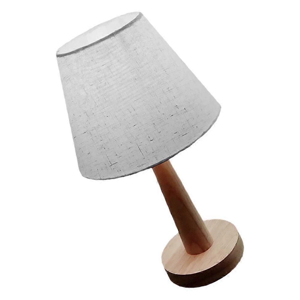 Khaki Lamp with Linen Shade for Reading and Night Lighting, Easy to Install, Size 1 Pc