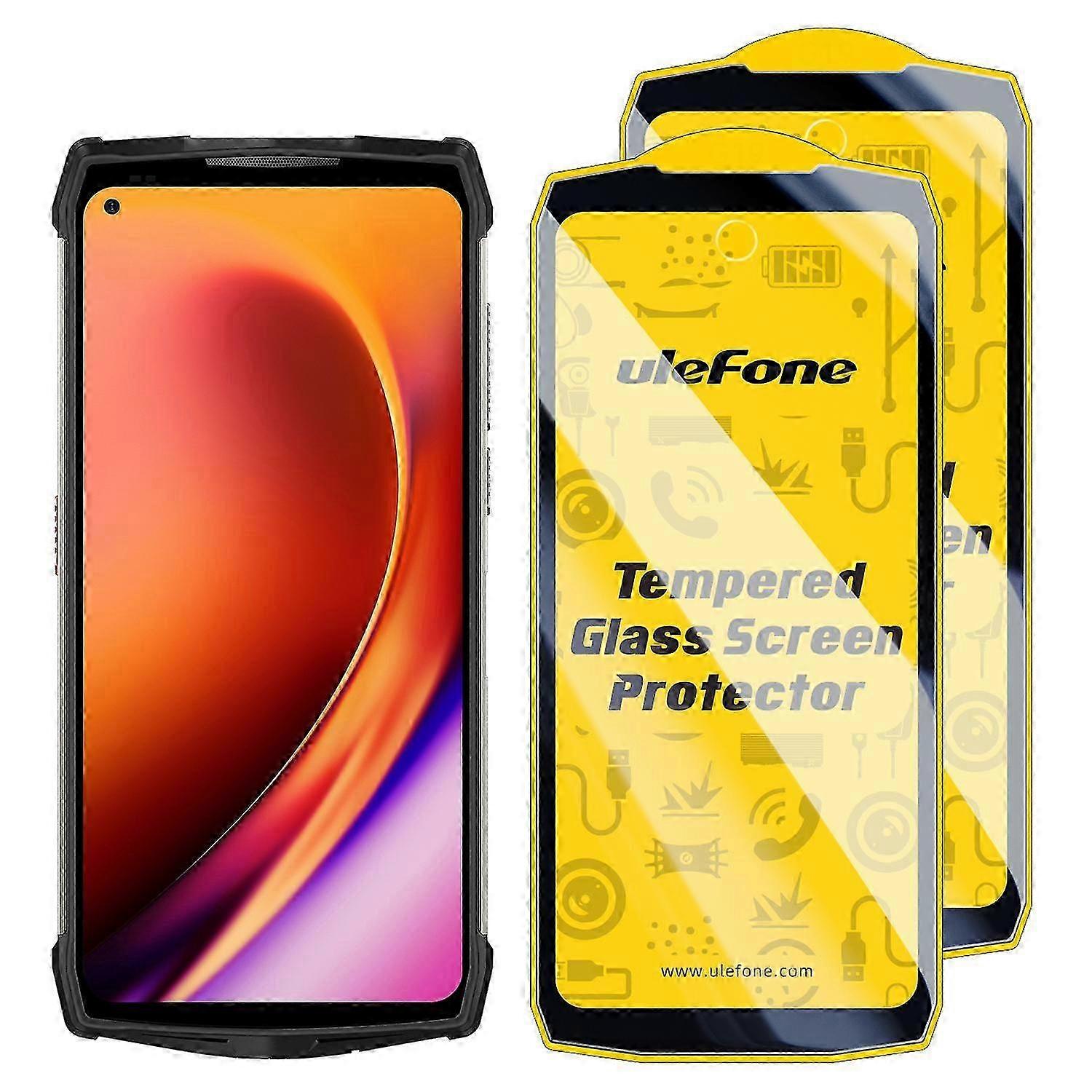 2個/パックUlefone 9H HD指紋防止強化ガラススクリーンプロテクターUlefoneパワーアーマー13 SZRH AW