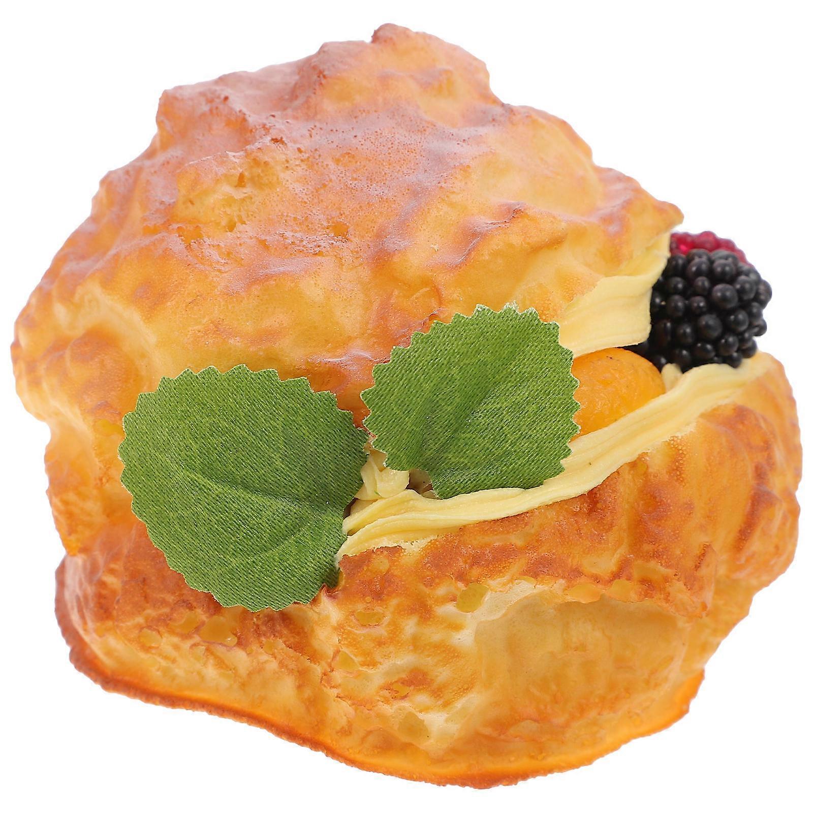Tabletop Dessert Decor Artificial Cakes For Display Ideal For Supermarket Showcases 7.5X7.5X5.5CM Realistic Design 1Set