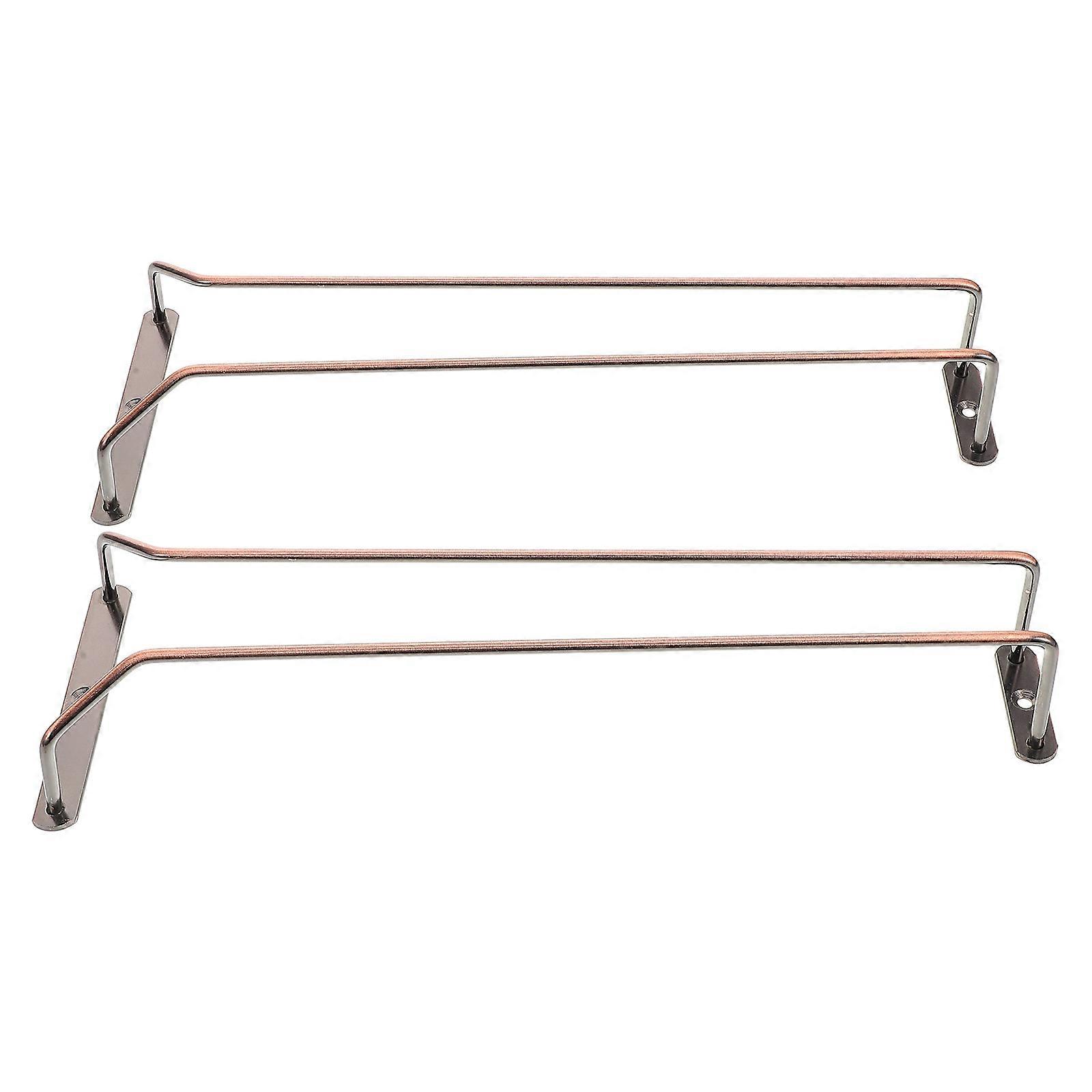 Iron Wine Cup Rack Household Hanging Goblet Organizer for Home Use 2Pcs