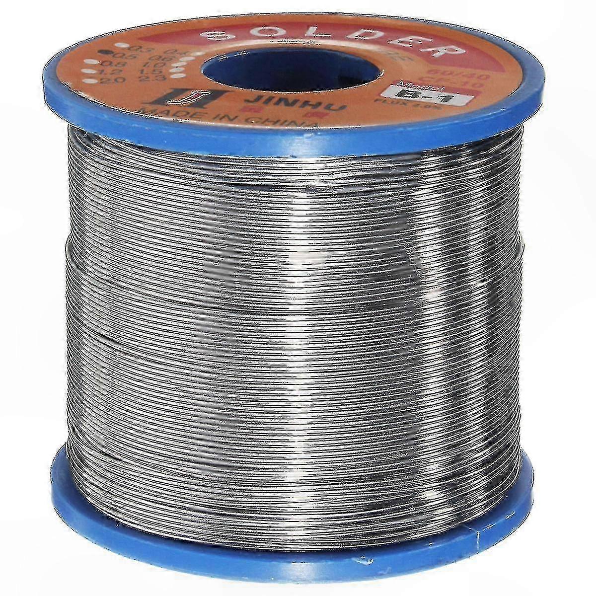 0.8mm Rosin Core Solder Wire, 400g Tin Lead Alloy Flux Roll for Soldering Projects