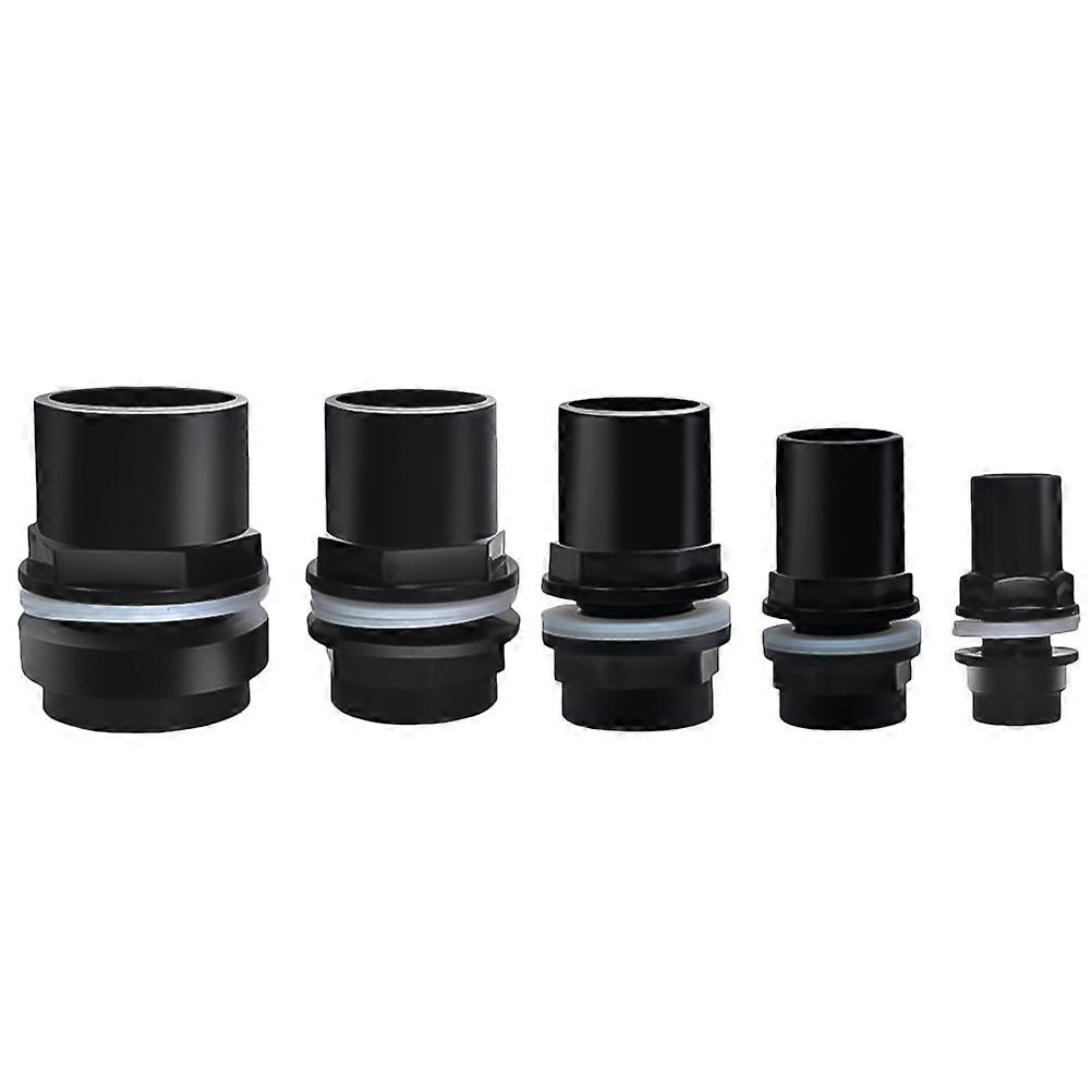 PVC Water Connector Fittings for Fish Tank with Durable Silicone Seals Easy to Install 1+2+4+5 Sizes